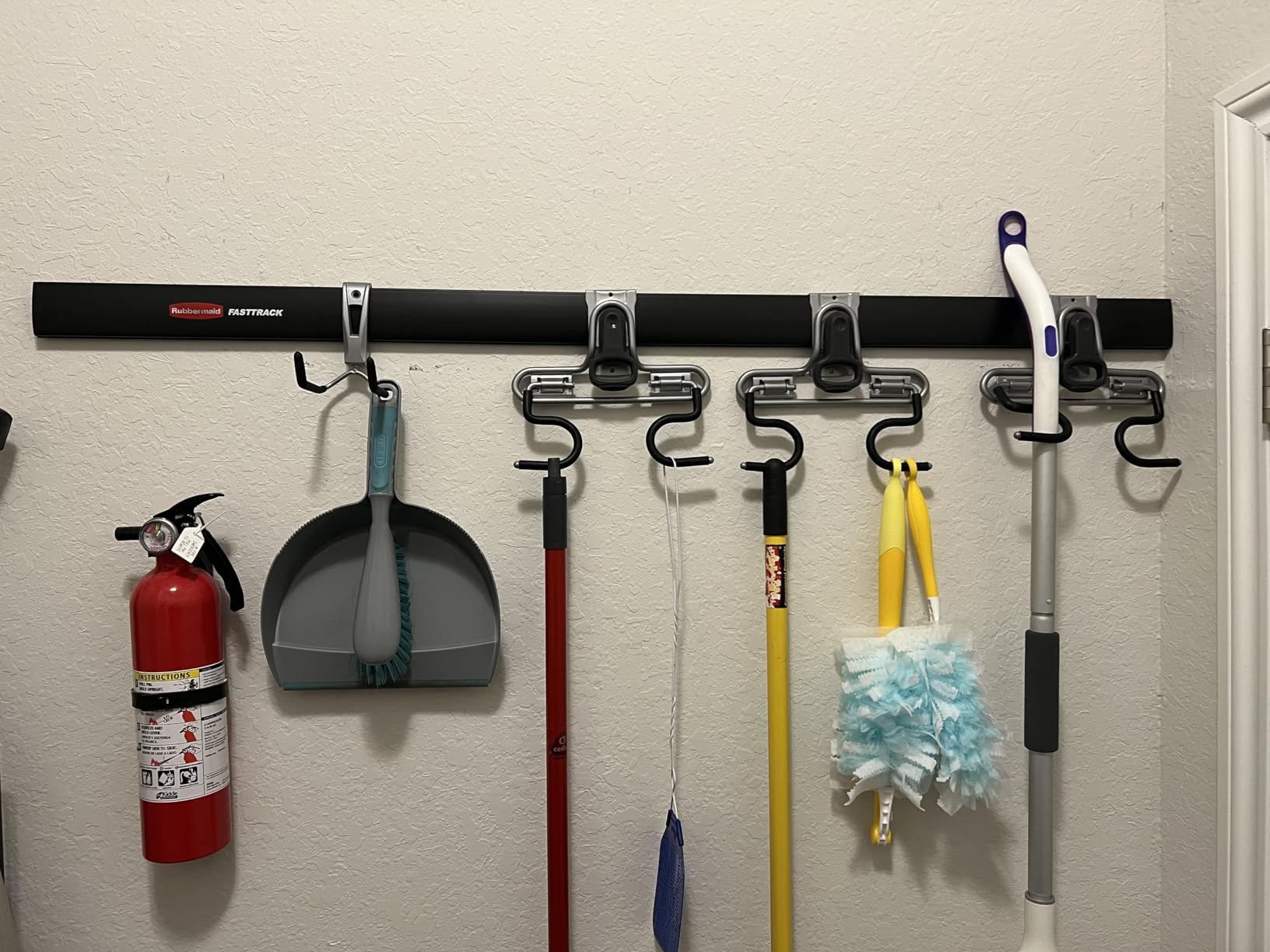 Rubbermaid FastTrack Wall Mounted Storage and Organization System Rail Horizontal 48