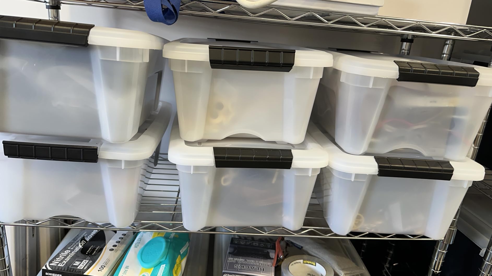 IRIS USA 6-Pack 13 Quart Storage Bins with Lids, Pearl customer photo 1