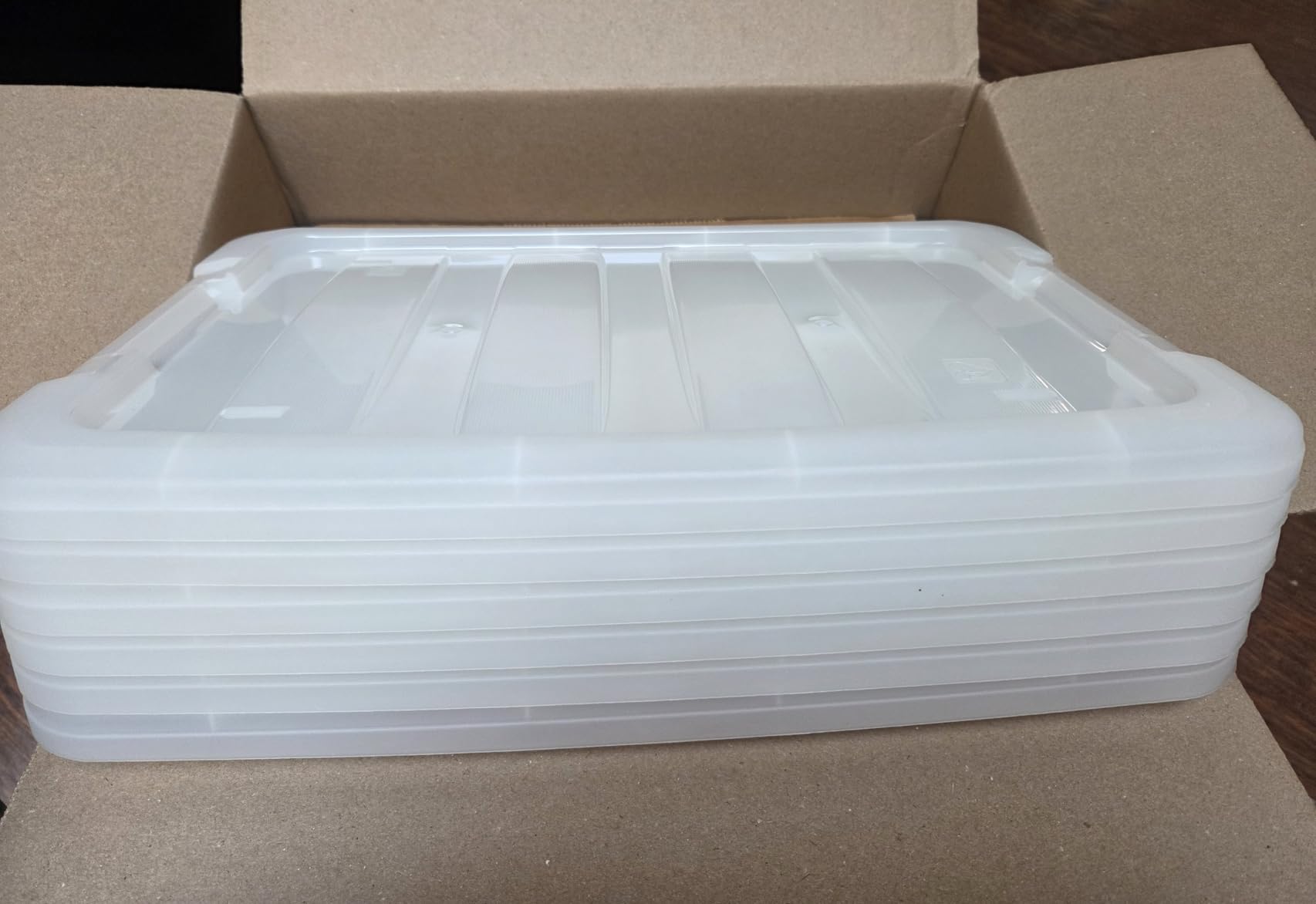 IRIS USA 6-Pack 13 Quart Storage Bins with Lids, Pearl customer photo 2