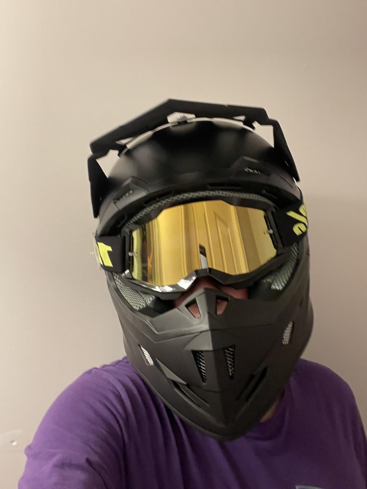 GLX GX23 Full-Face Dirt Bike Motocross Motorcycle Helmet, DOT customer photo 1