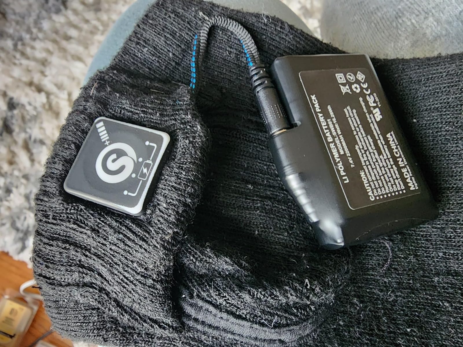 SNOW DEER Upgraded Rechargeable Electric Heated Socks, 7.4V 2200mAh Battery Powered Cold Weather Heat Socks customer photo 2