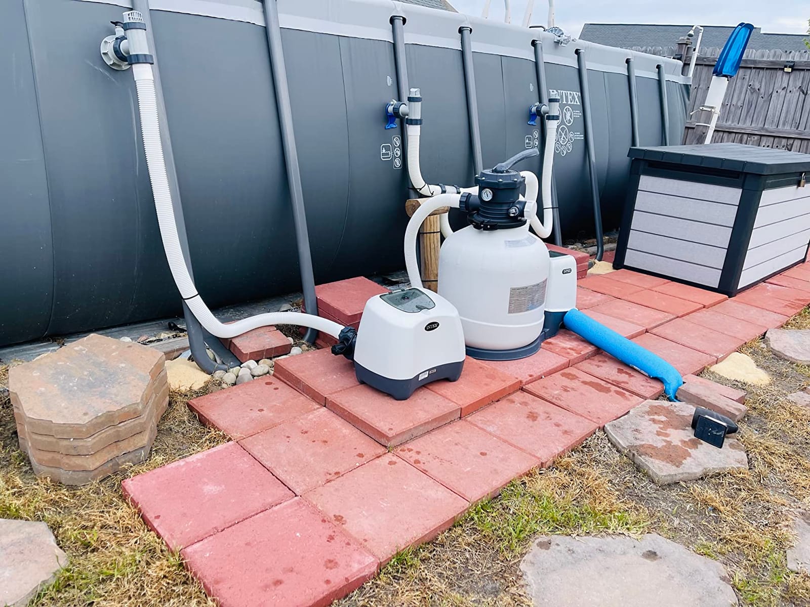 INTEX 26665EG QZ1100 Krystal Clear Saltwater System for up to 15000 Gallon Above Ground Pools customer photo 2