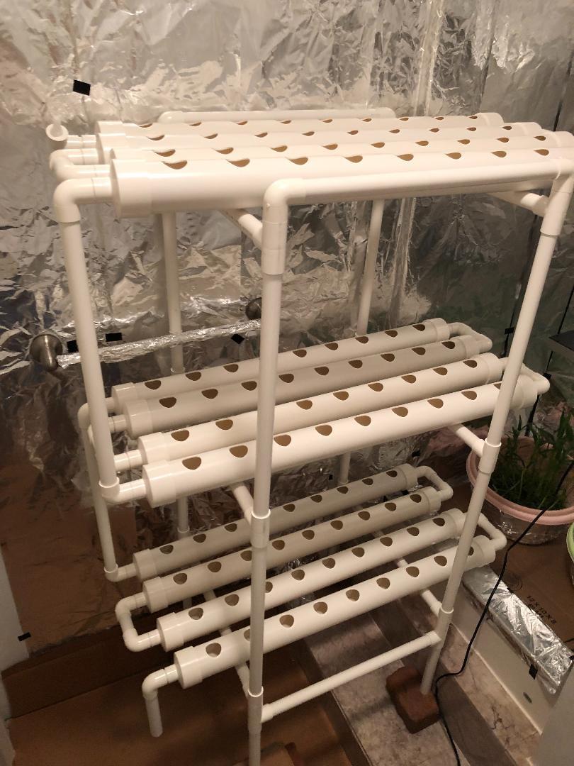 Hydroponic NFT 36 Holes Growing System with Special Fertilizer Timing Cycle, PVC Pipe Garden Plant Kit customer photo 2