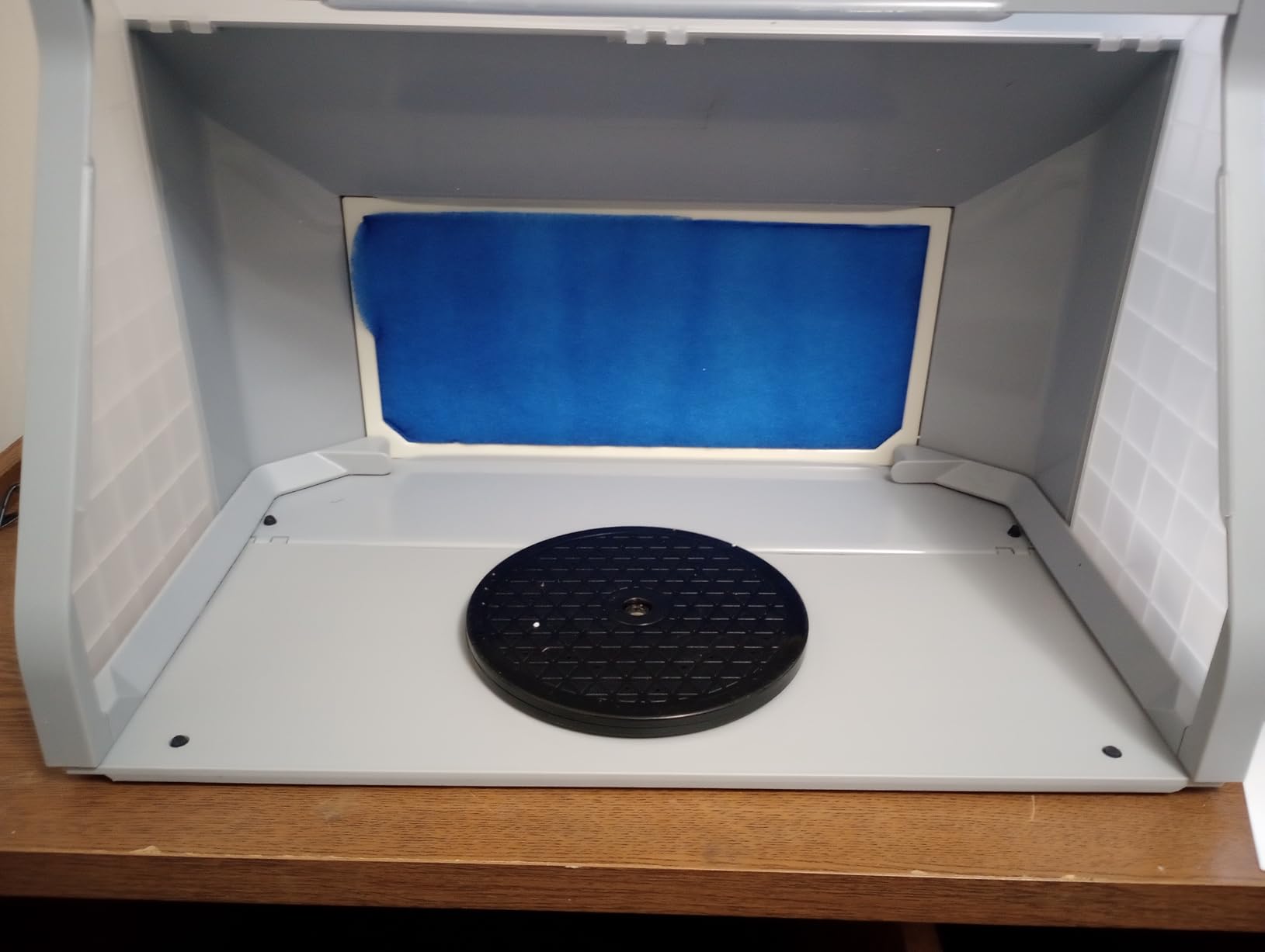 Airbrush Spray Booth with LED Lights, Turntable for Model Painting customer photo 1