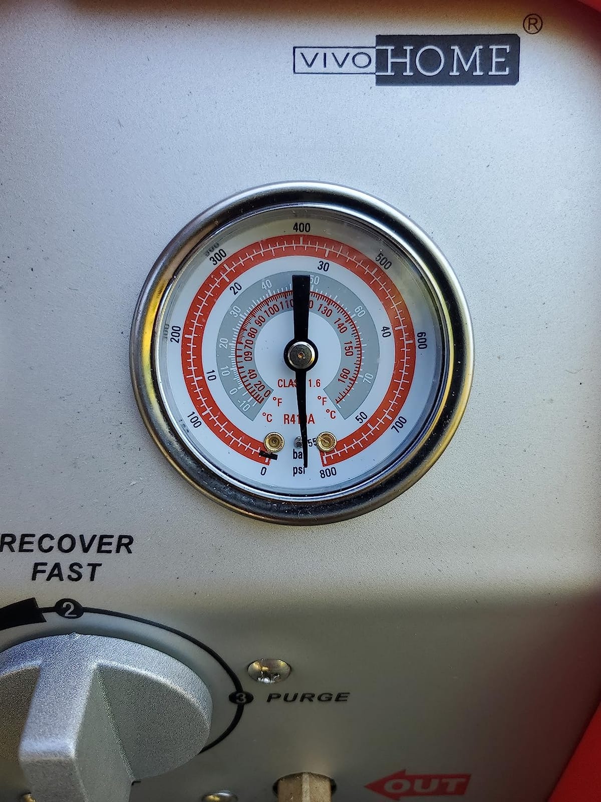 VIVOHOME 3/4 HP Single Cylinder Portable Refrigerant Recovery Machine customer photo 1