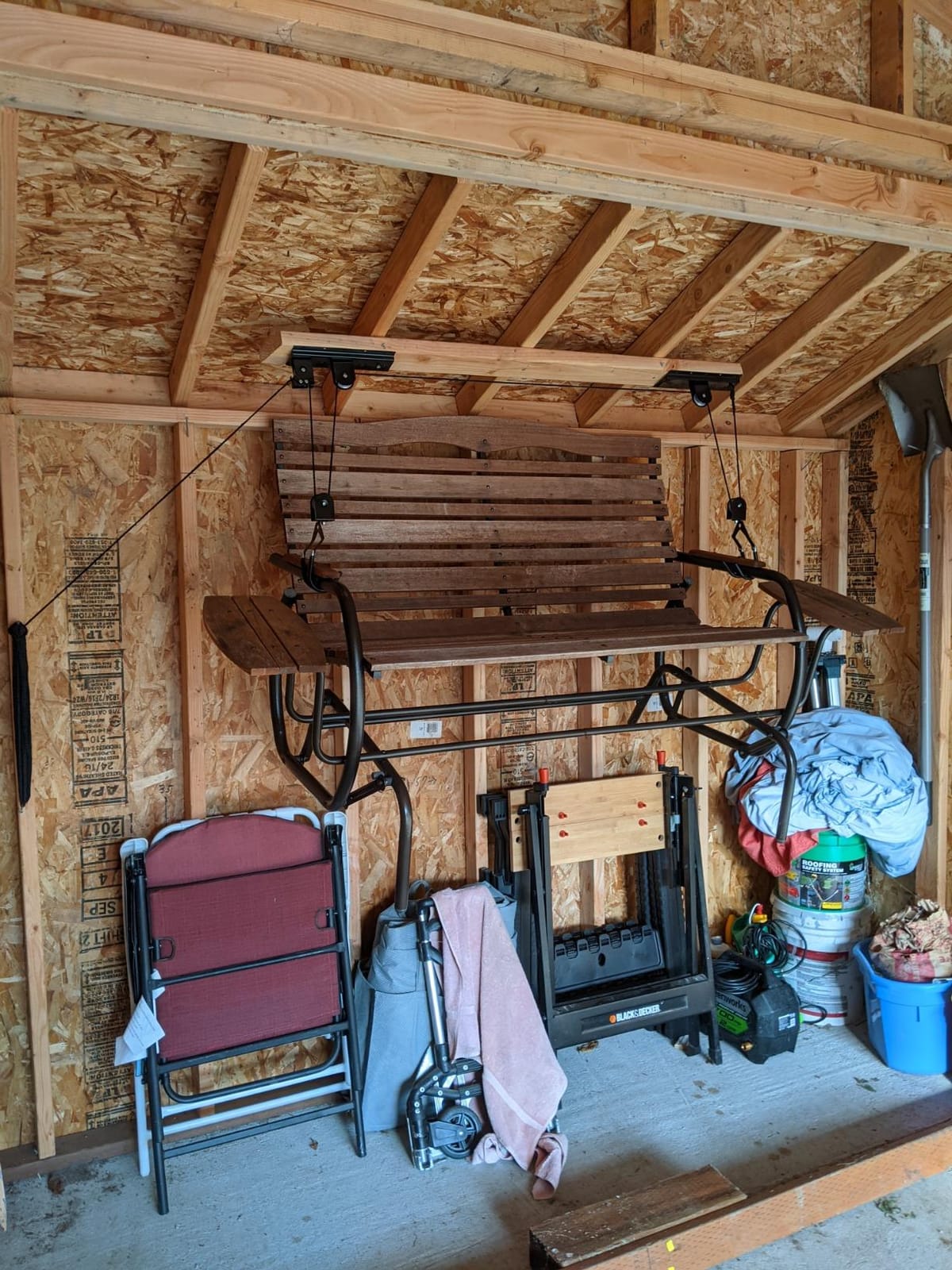 Ceiling Mount Bike Hoist Set of 2 Bike Hangers Pulley System customer photo 1