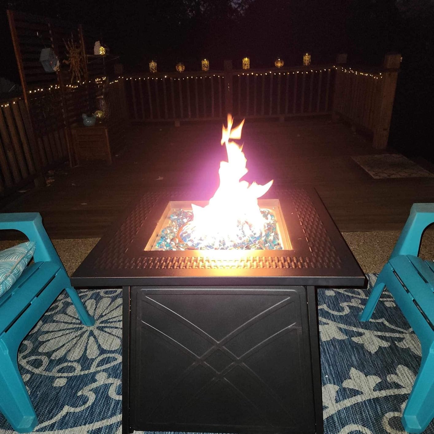 50000 BTU Propane Fire Pit Table Outdoor for Patio, Garden and Backyard customer photo 1