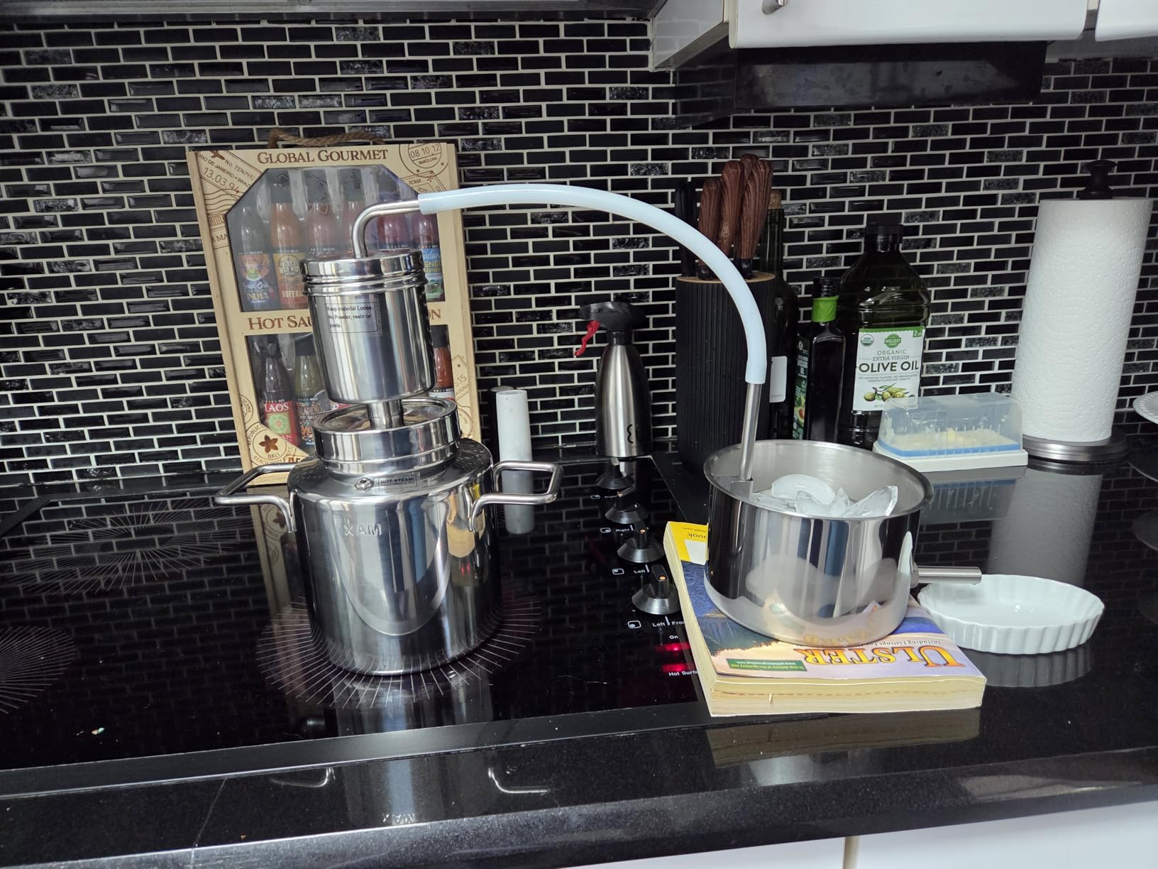 LETIME Hydrosol Maker, Steam Distillation Equipment for Making Hydrosol and Essential Oil, KD5 Stainless Steel Hydrosol Distiller, Plug and Play Distillation Kit, Portable Hydrosol Machine customer photo 2