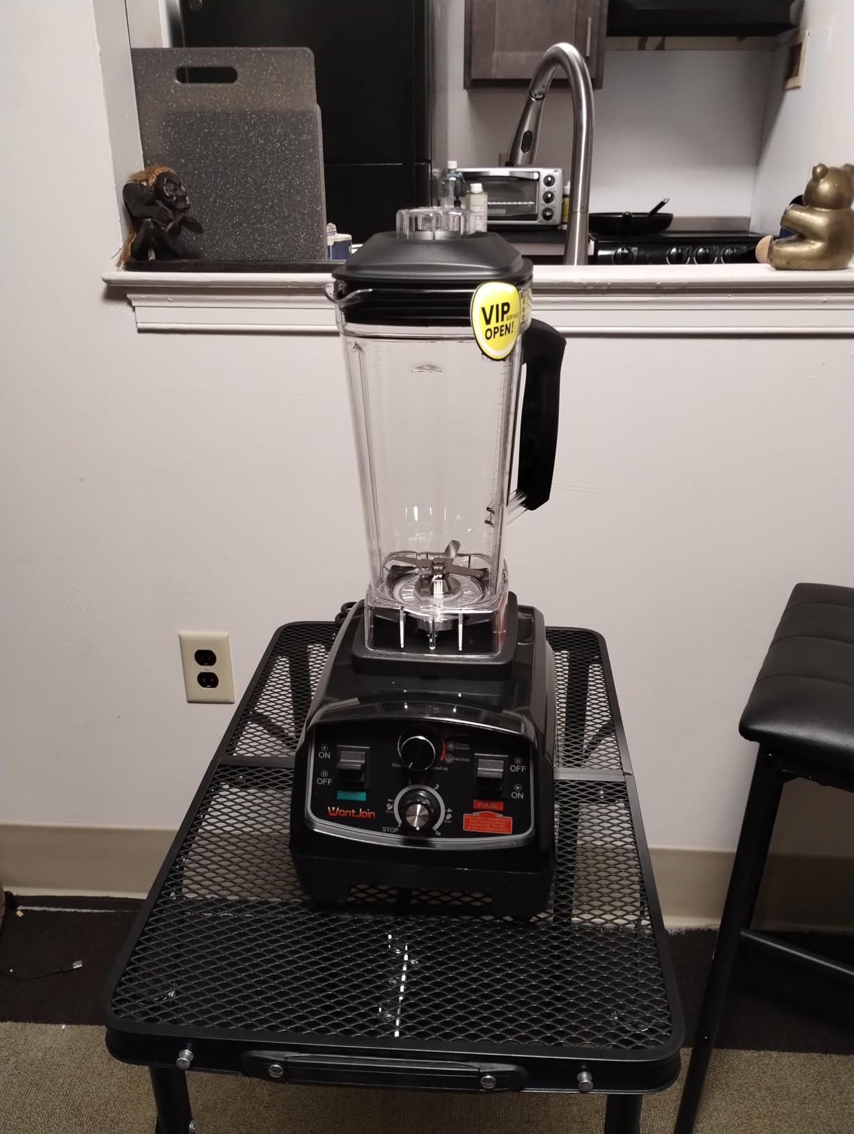 WantJoin Professional Blender, ETL listed 70oz Commercial Blender for kitchen Max 1800W High Power Home and Commercial with Timer, Smoothie Maker 2200ml for Crushing Ice, Frozen Dessert, Soup,fish customer photo 1