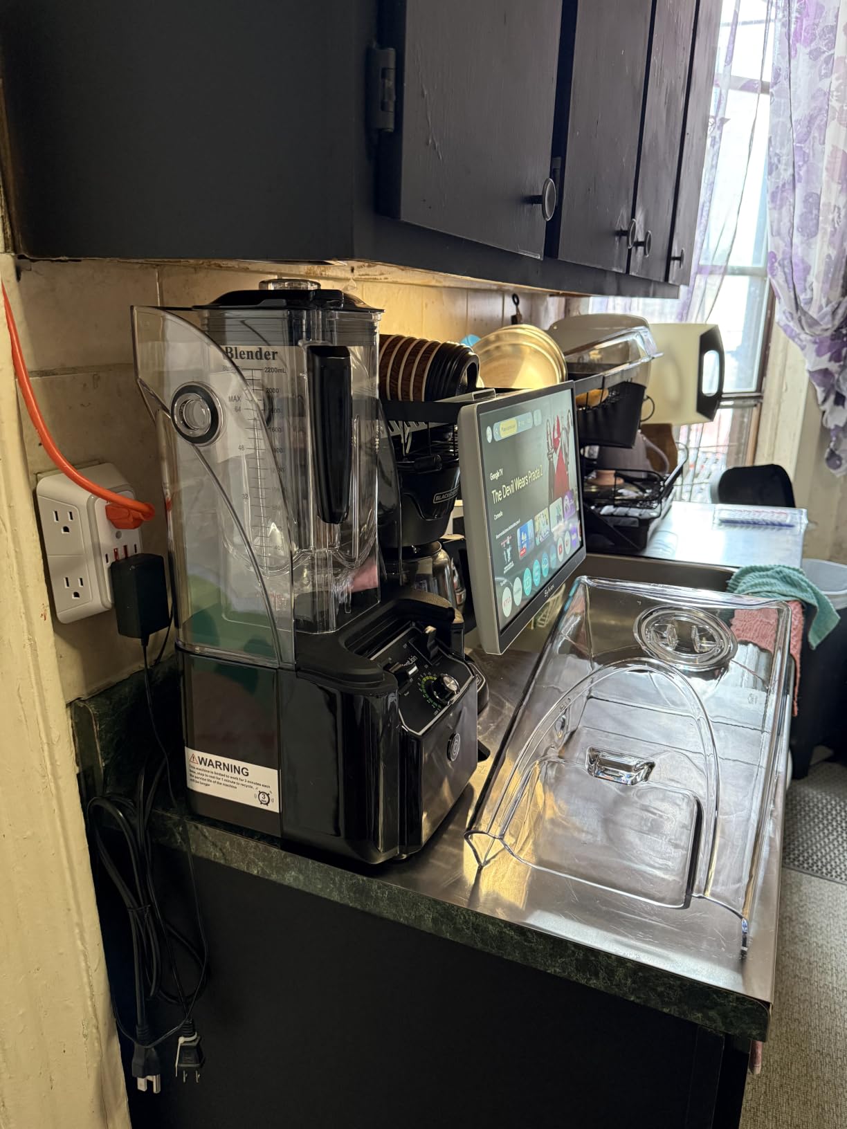 WantJoin Professional Commercial Blender With Shield Quiet Sound Enclosure 2200W Industries Strong and Quiet Professional-Grade Power, Self-Cleaning, Black customer photo 1