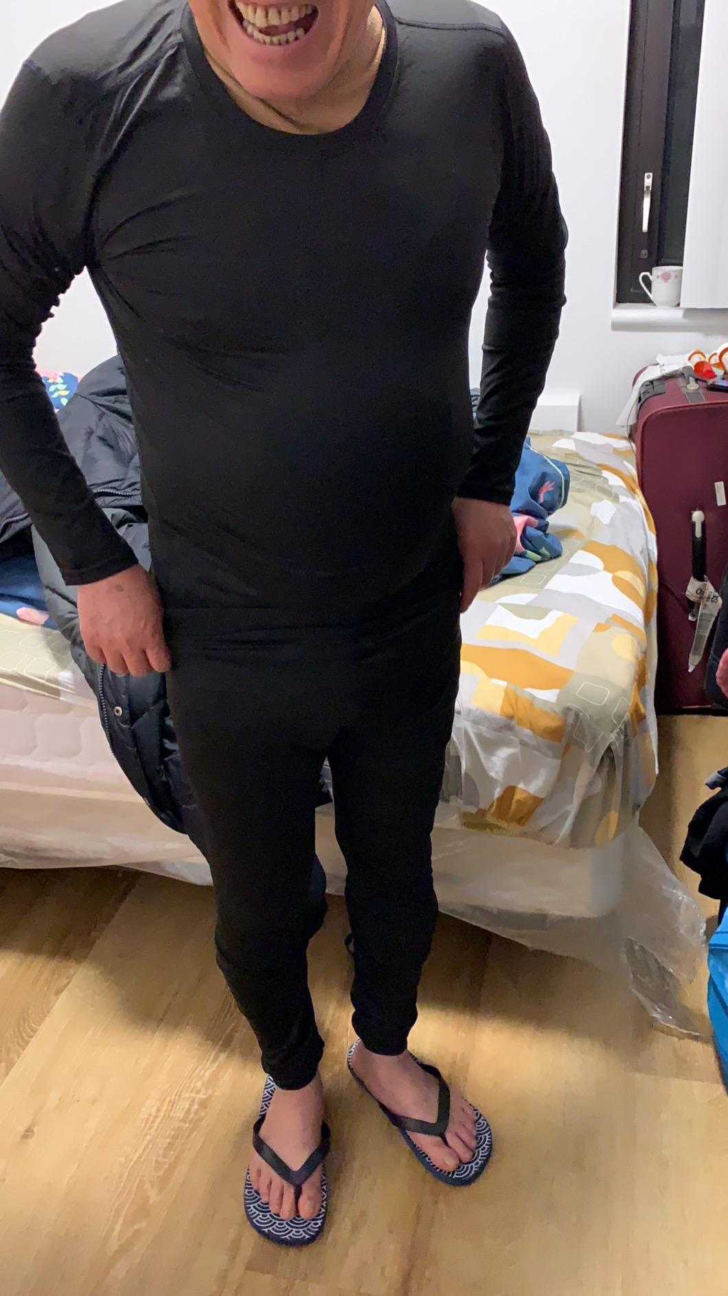 Thermal Underwear for Men Long Johns Set Fleece Lined Winter Cold Weather customer photo 1