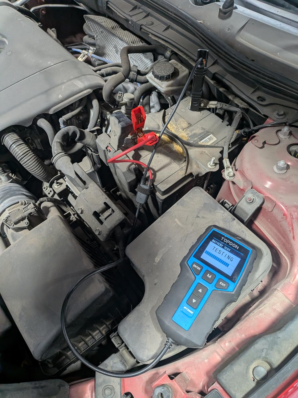 TOPDON BT100 12V Car Battery Tester, Automotive Battery Load Tester customer photo 2