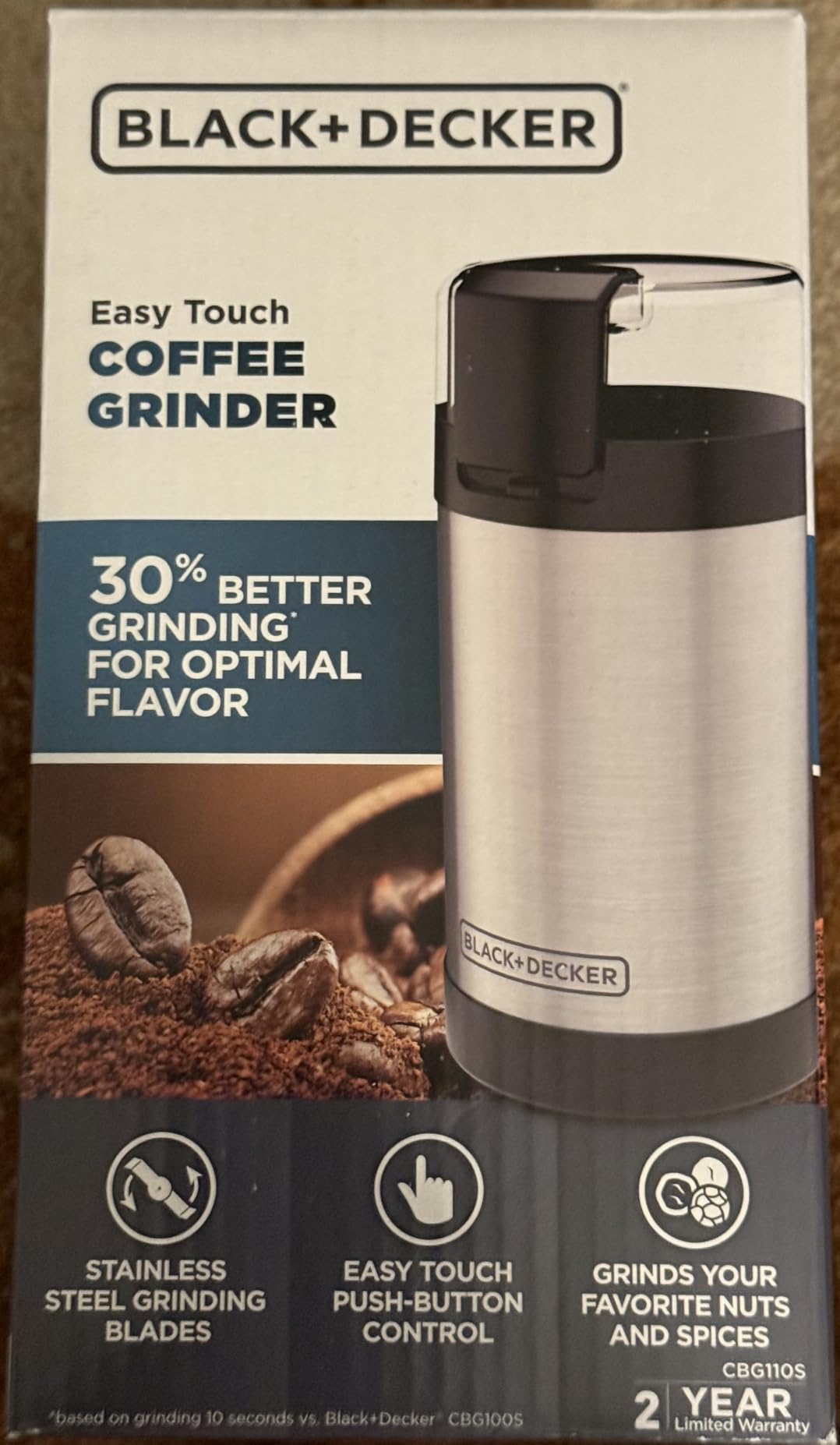 BLACK+DECKER One-Touch Coffee & Spice Grinder with Stainless Steel Blades customer photo 1