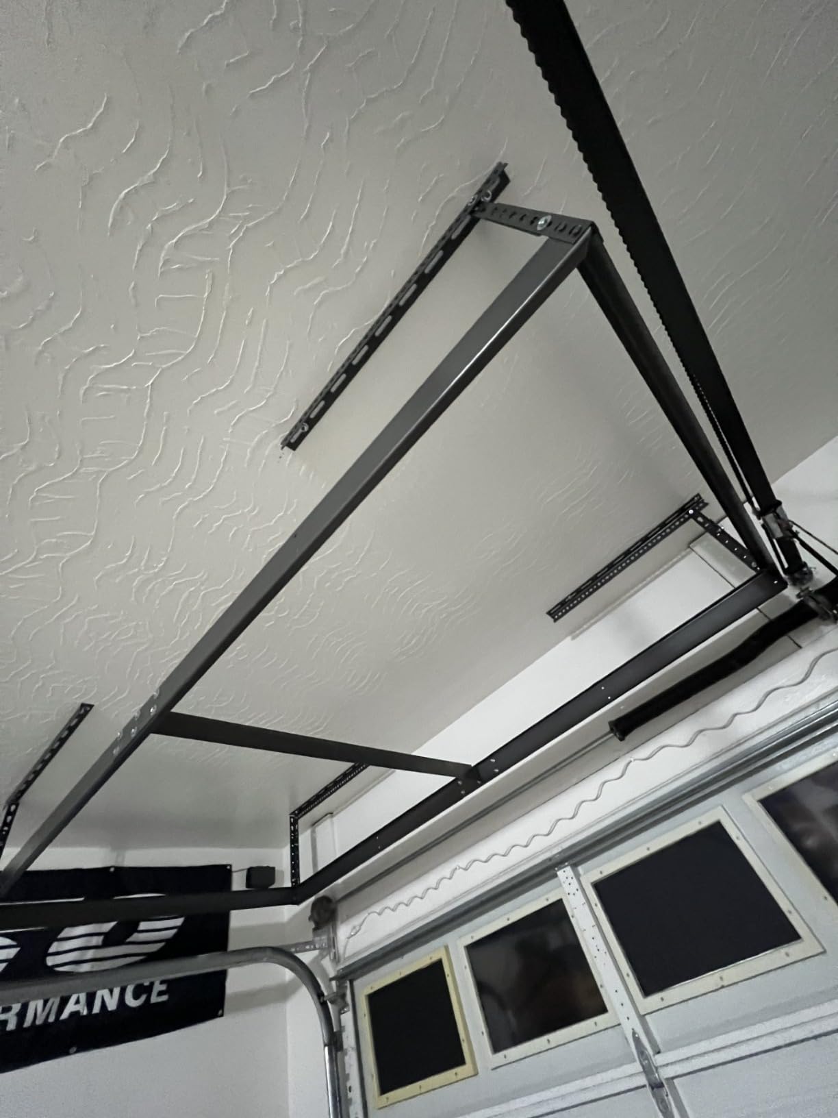 MonsterRax 2-Pack 4x8 Overhead Garage Storage Rack, Gray, 12