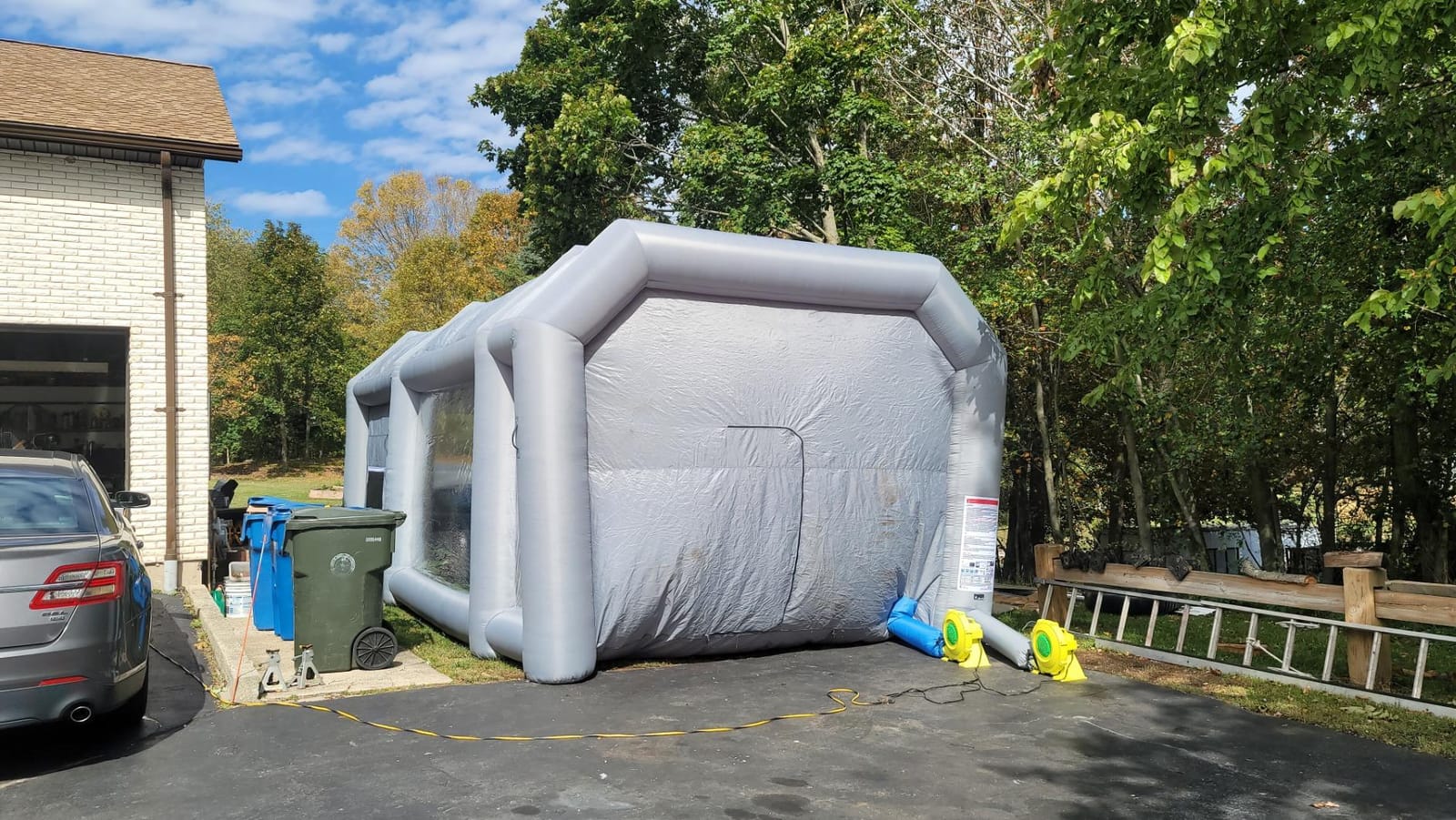 Sewinfla Inflatable Paint Booth 30x20x13Ft with 2 Blowers (950W+950W) & Air Filter System Portable Paint Booth Tent Inflatable Spray Booth for Cars customer photo 2