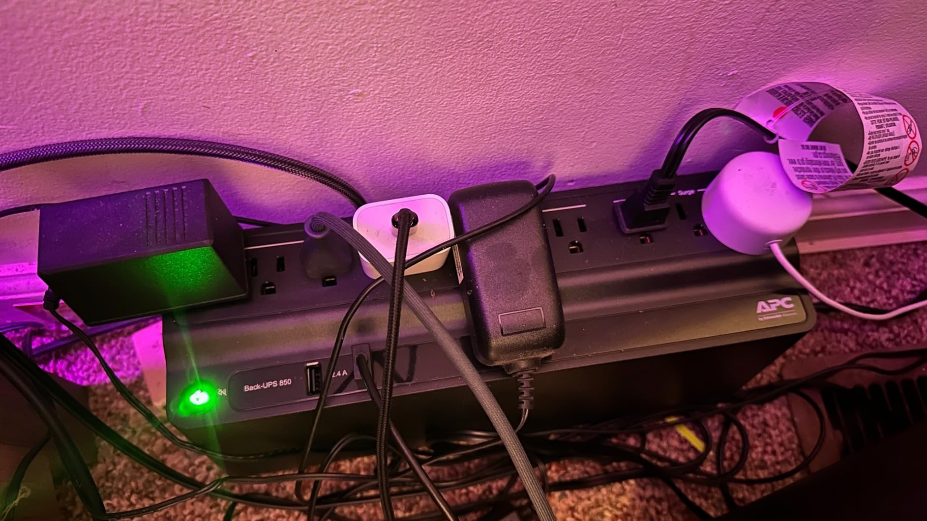 APC BE850G2 UPS Battery Backup & Surge Protector for Computer, Router, NAS customer photo 2