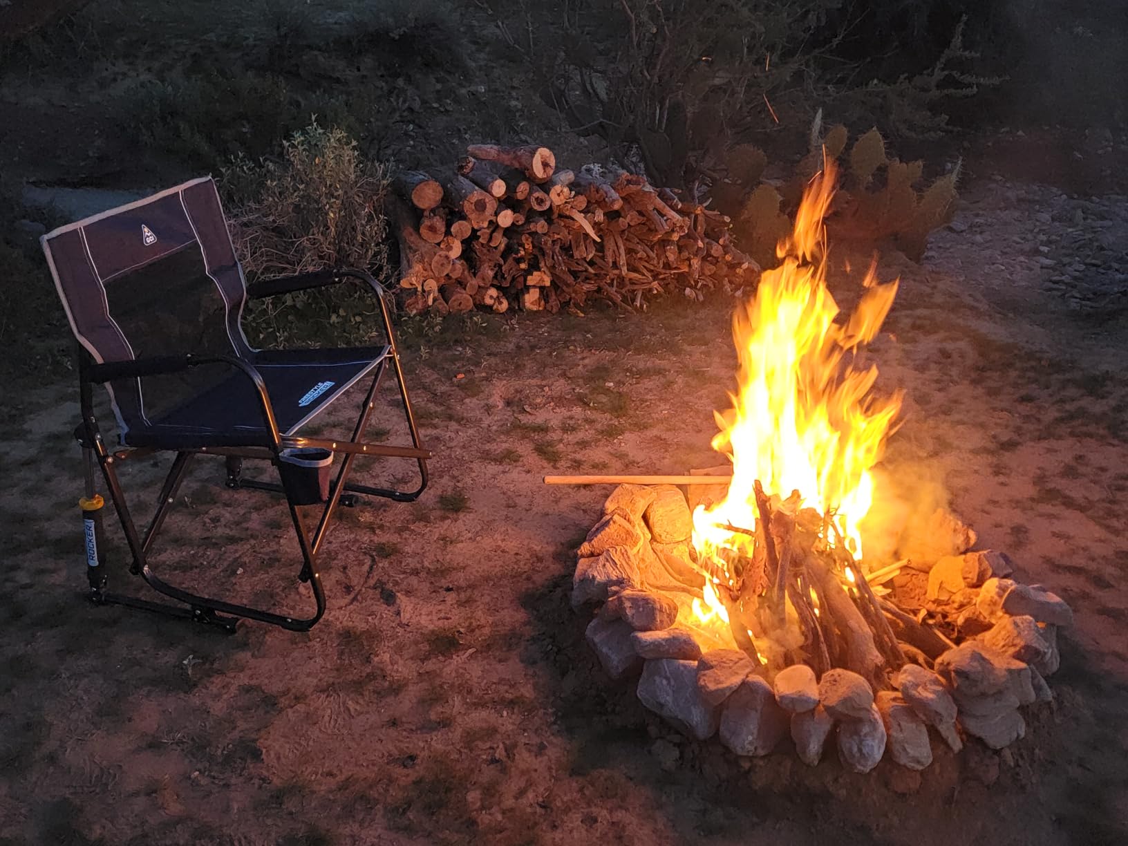 GCI Outdoor Freestyle Rocker Camping Chair - Black customer photo 2
