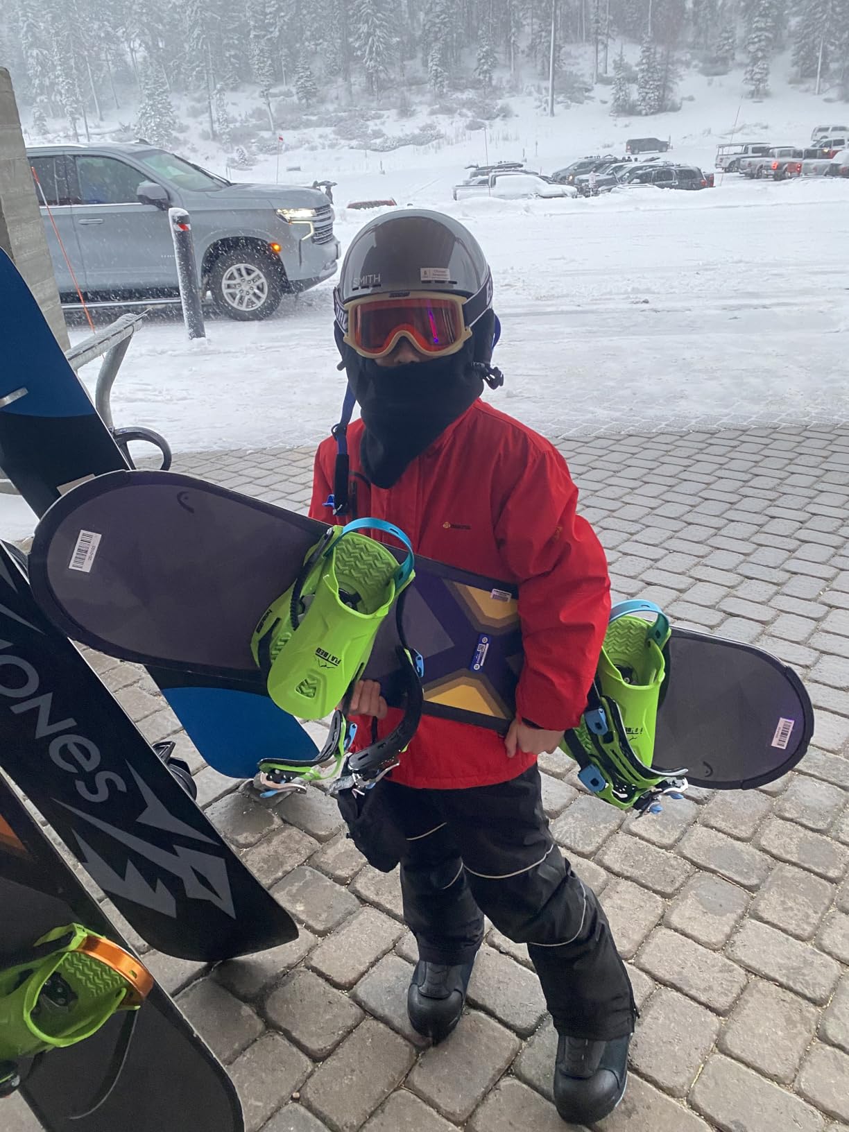GEMYSE Boy's Waterproof Ski Snow Jacket Fleece Windproof Winter Jacket with Hood customer photo 1