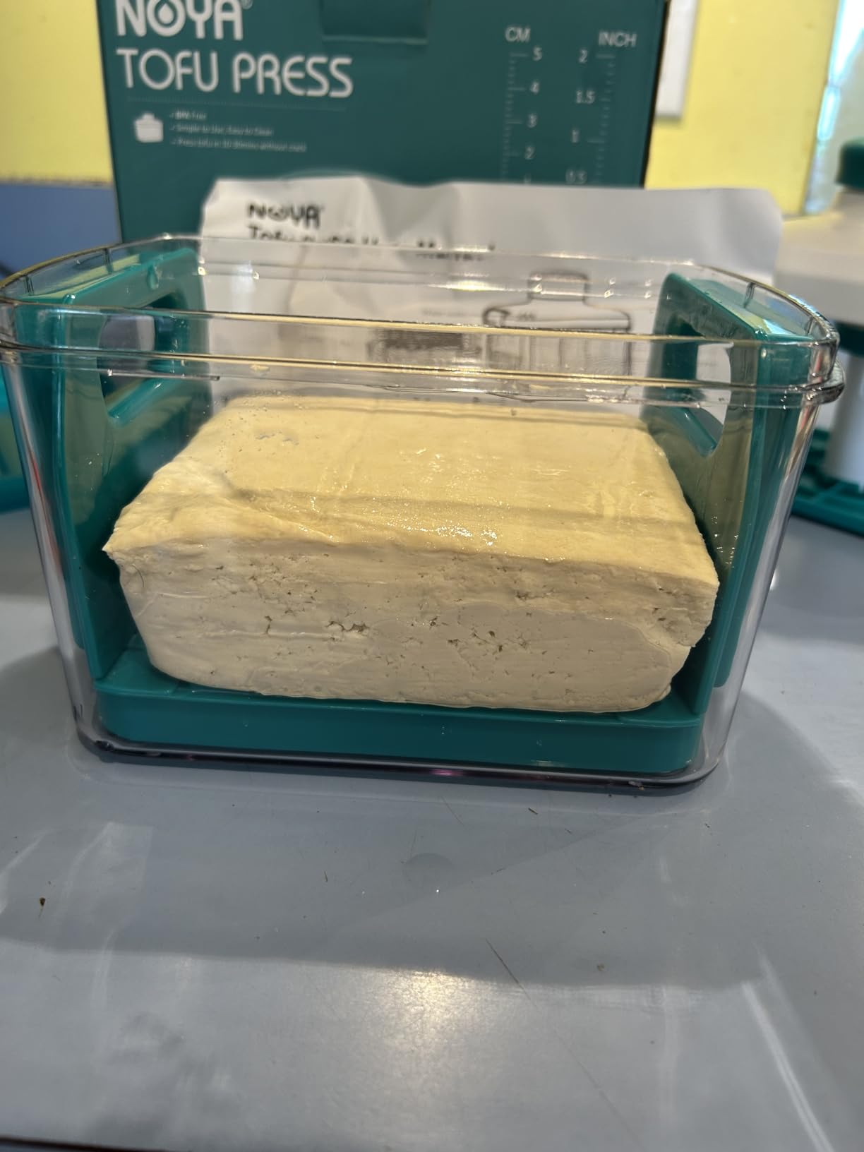NOYA Adjustable Tofu Press with Marinating Lid, Dishwasher Safe, BPA Free customer photo 2