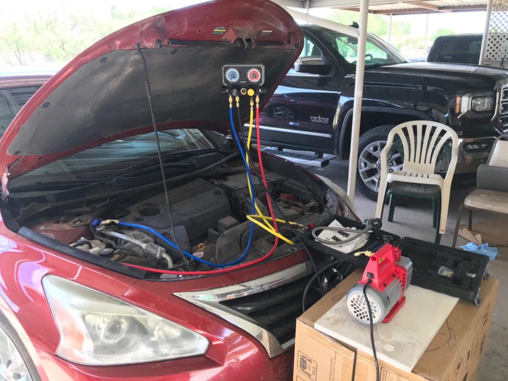 Lichamp HVAC R410A Manifold Gauge Set AC R134A, Freon R32 410A 134A Diagnostic Manifold Gauge with Hose Kit Air Conditioner Refrigerant Recharge Kit customer photo 1