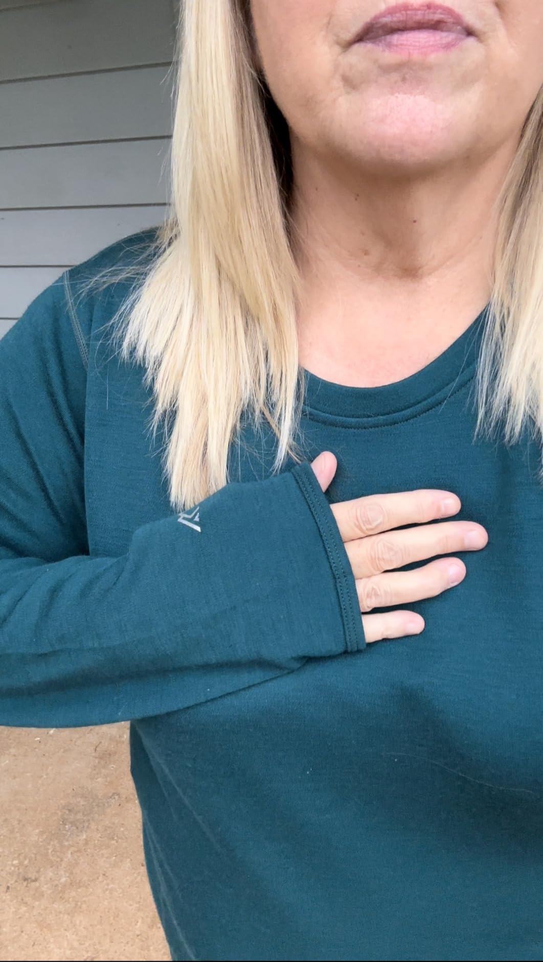 100% Merino Wool Base Layer Women - Long Sleeve Thermal Shirt with Socks customer photo 2