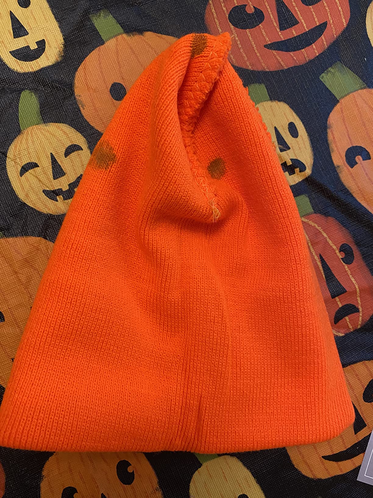 Blaze Orange Deer Hunting Hat, Stretchy Knit Hunting Beanie, One Size customer photo 1