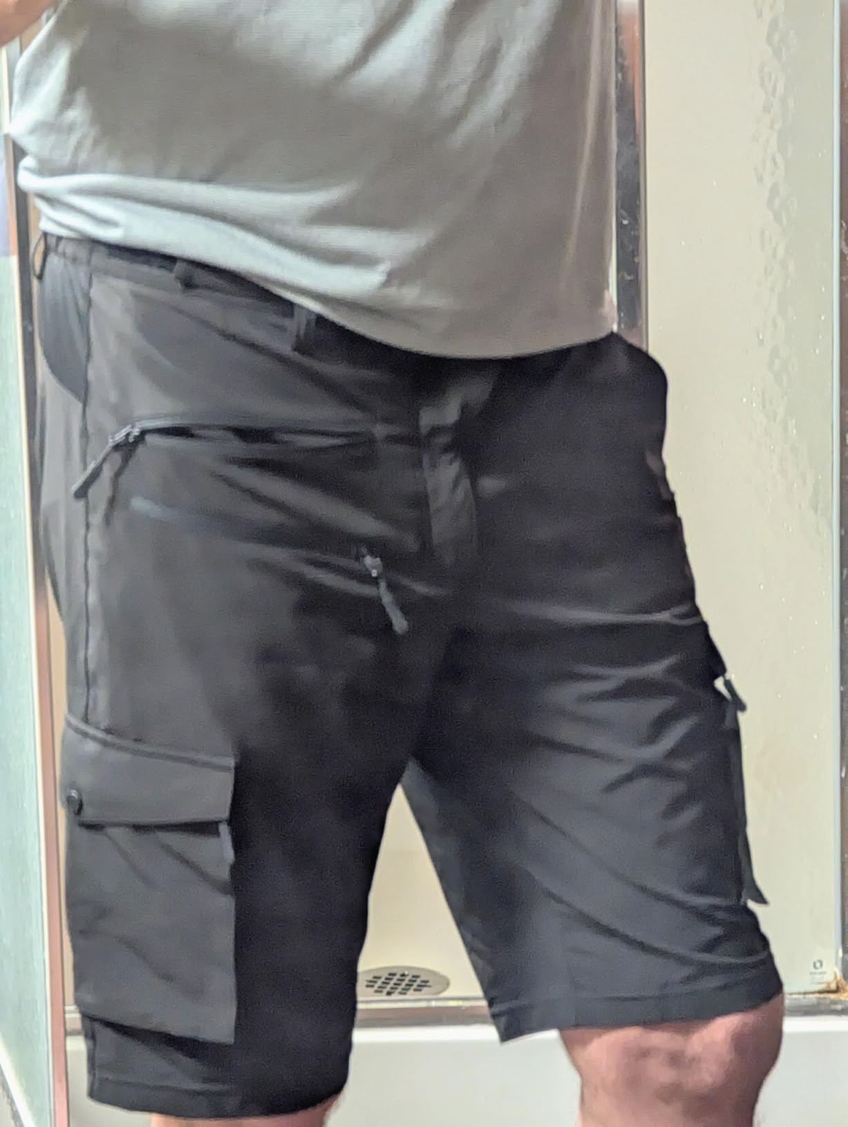 Hiauspor Men's Mountain Bike Shorts: Stretch Hiking Cargo Shorts customer photo 1