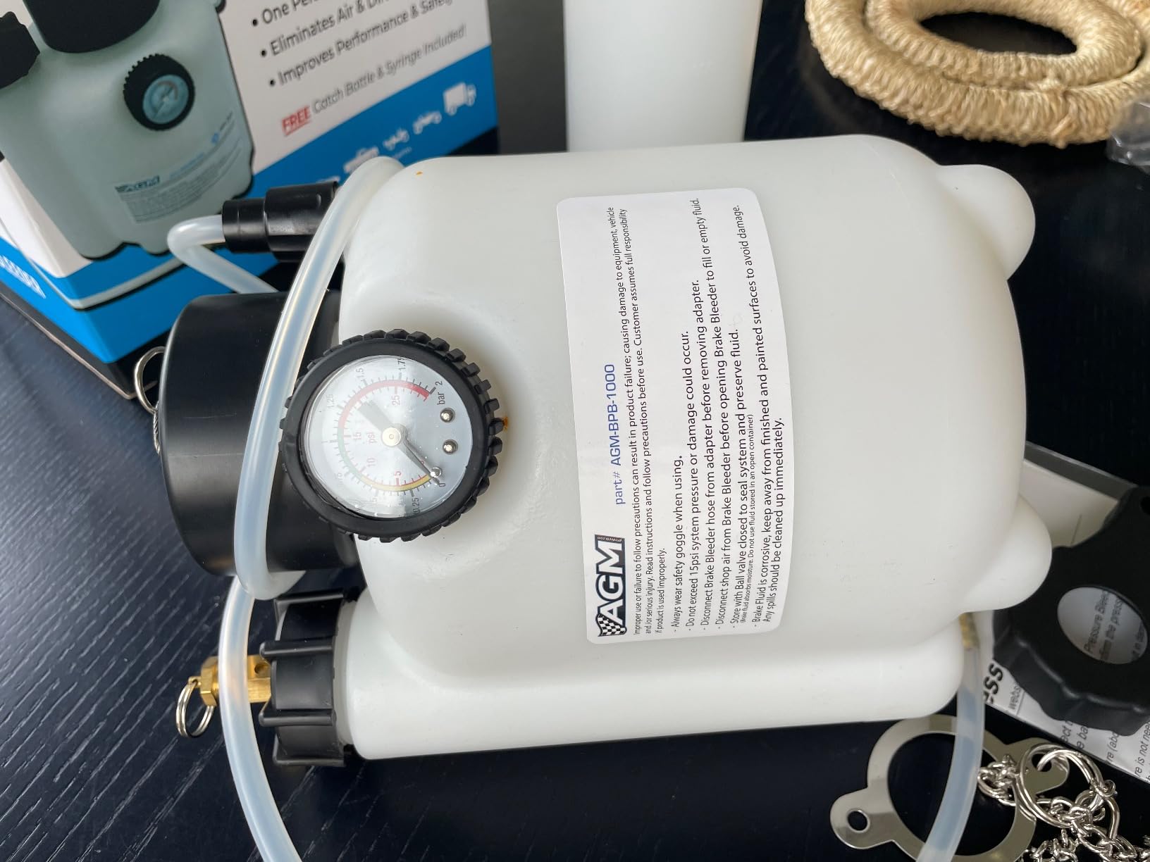 AGM Pressure Brake Bleeder – 3L One-Person System customer photo 2