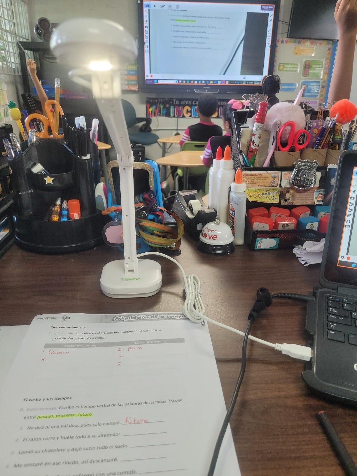 INSWAN INS-2 UHD 4K 13MP Document Camera, Built-in LED, Mic, A3 Capture customer photo 1