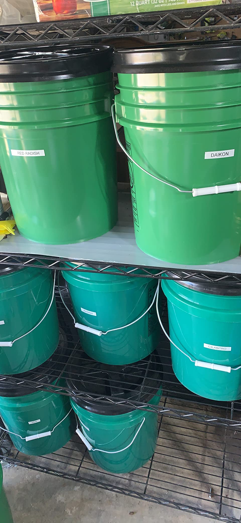 House Naturals 5 Gallon Buckets pails with Screw on Airtight Black Lids - Food Grade - BPA Free -(Pack of 3) Made in USA customer photo 1