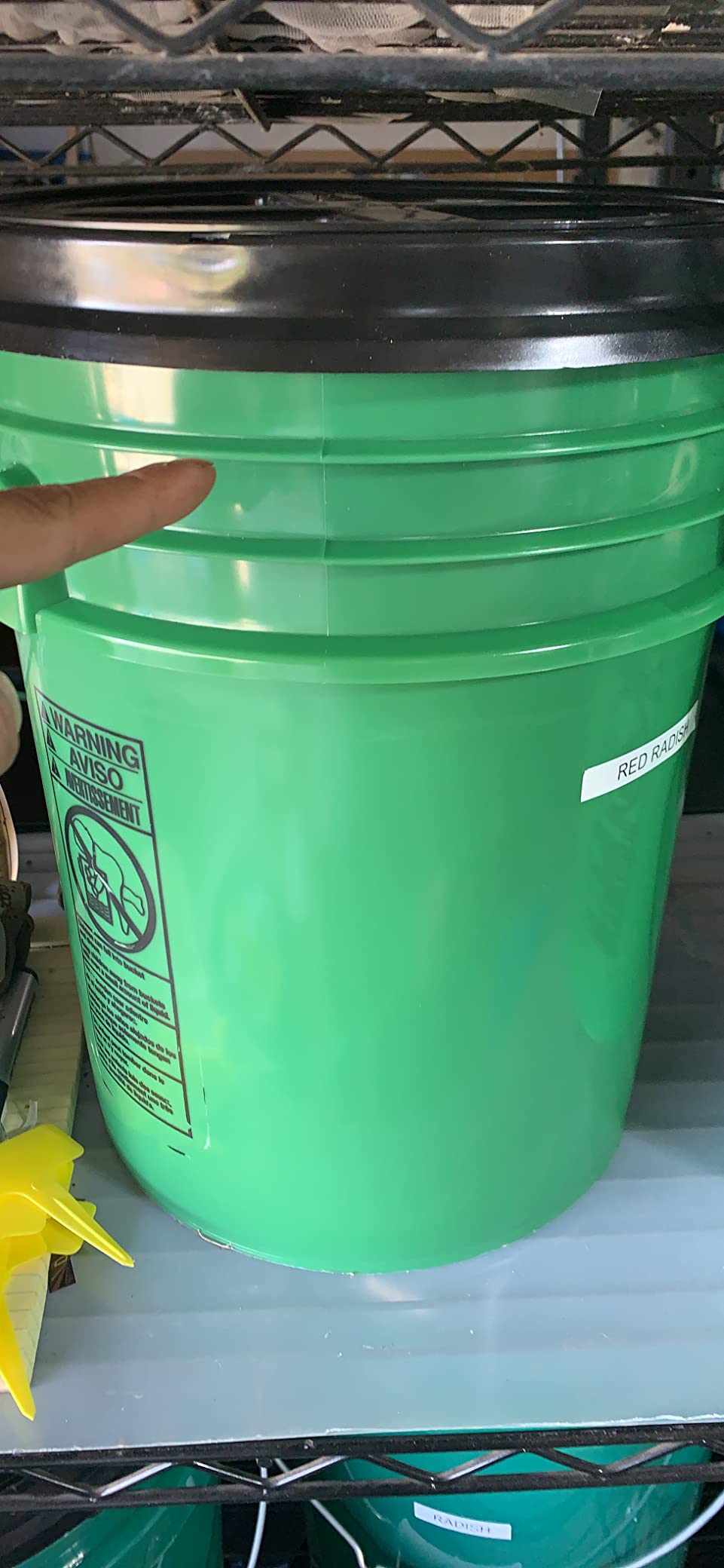 House Naturals 5 Gallon Buckets pails with Screw on Airtight Black Lids - Food Grade - BPA Free -(Pack of 3) Made in USA customer photo 2