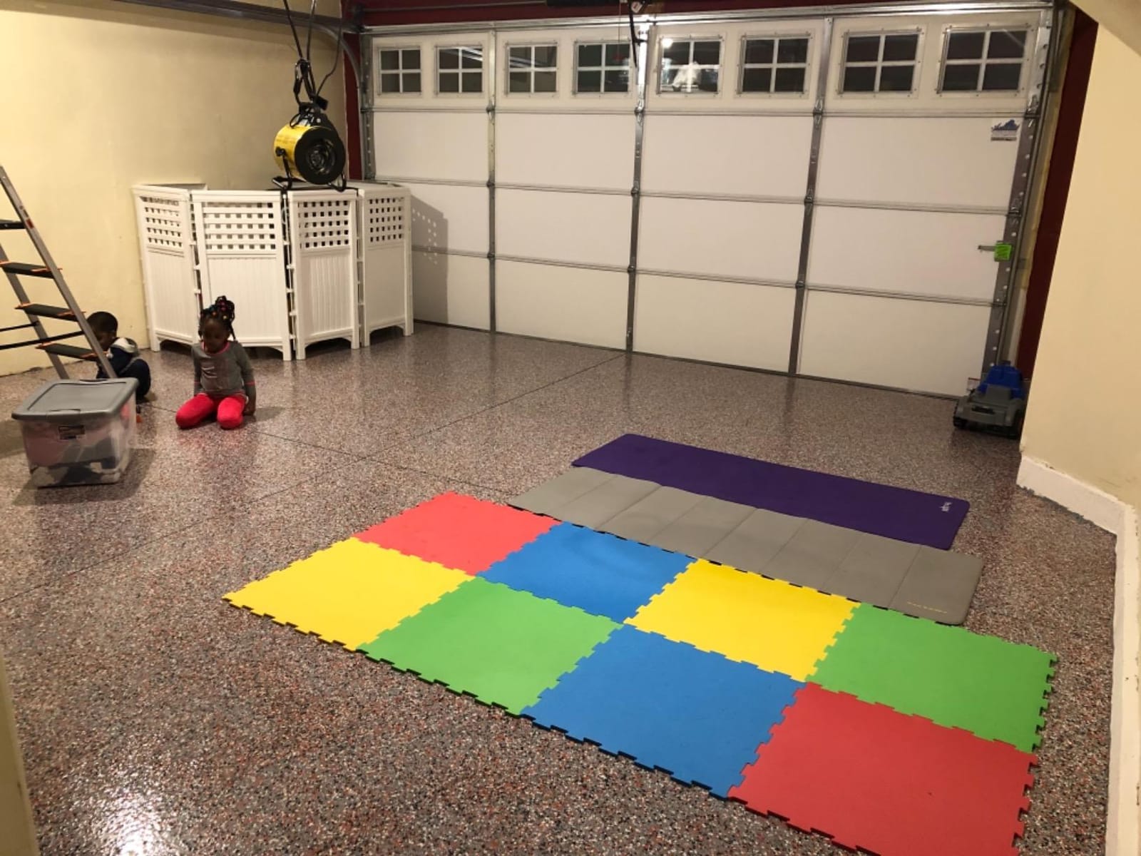 Colored Epoxies Dove Gray Garage Floor Epoxy Kit, 3 Epoxy Resin Gallon customer photo 2