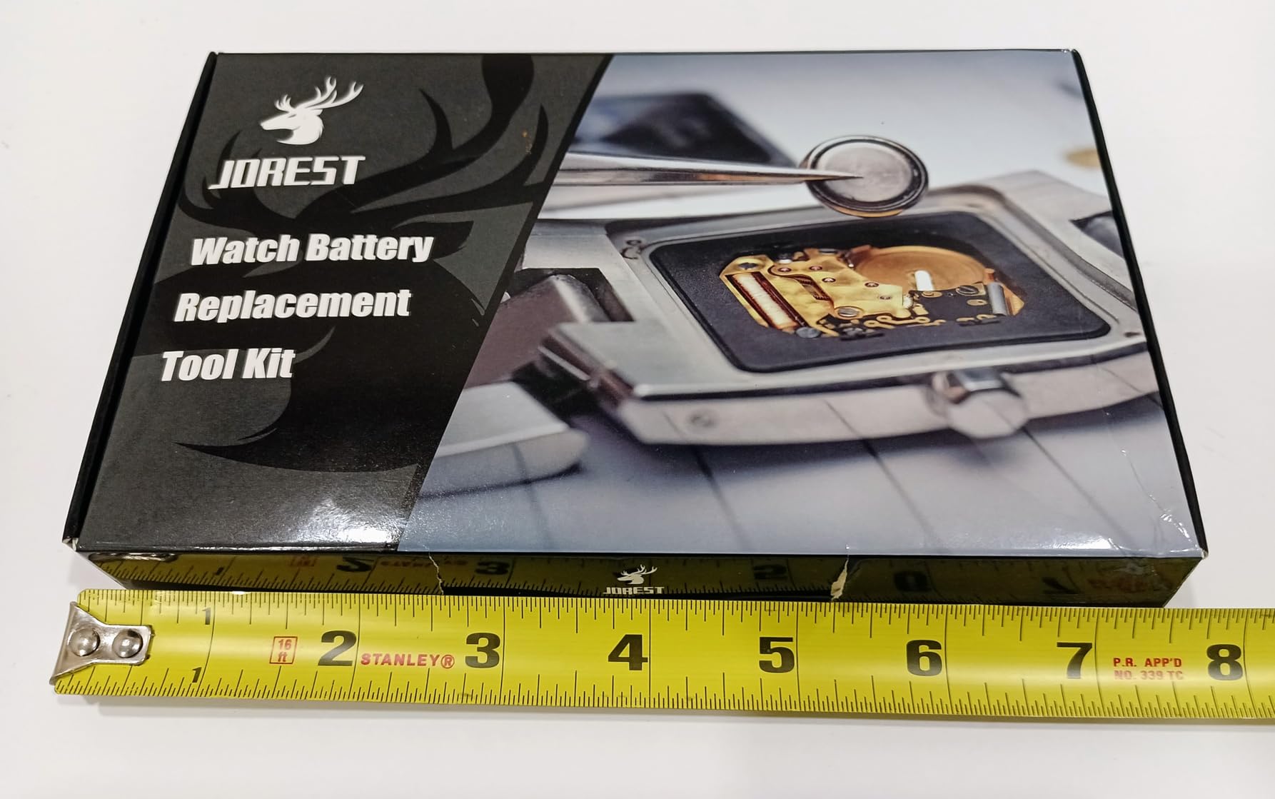 JOREST Watch Battery Replacement Kit, Watch Repair Screwdriver, Watch Band Replacement tool, Watch Wrench Back Remover, Watch Case Opener, Watch Back Remover Holder, Spring bar, Tweezers customer photo 1