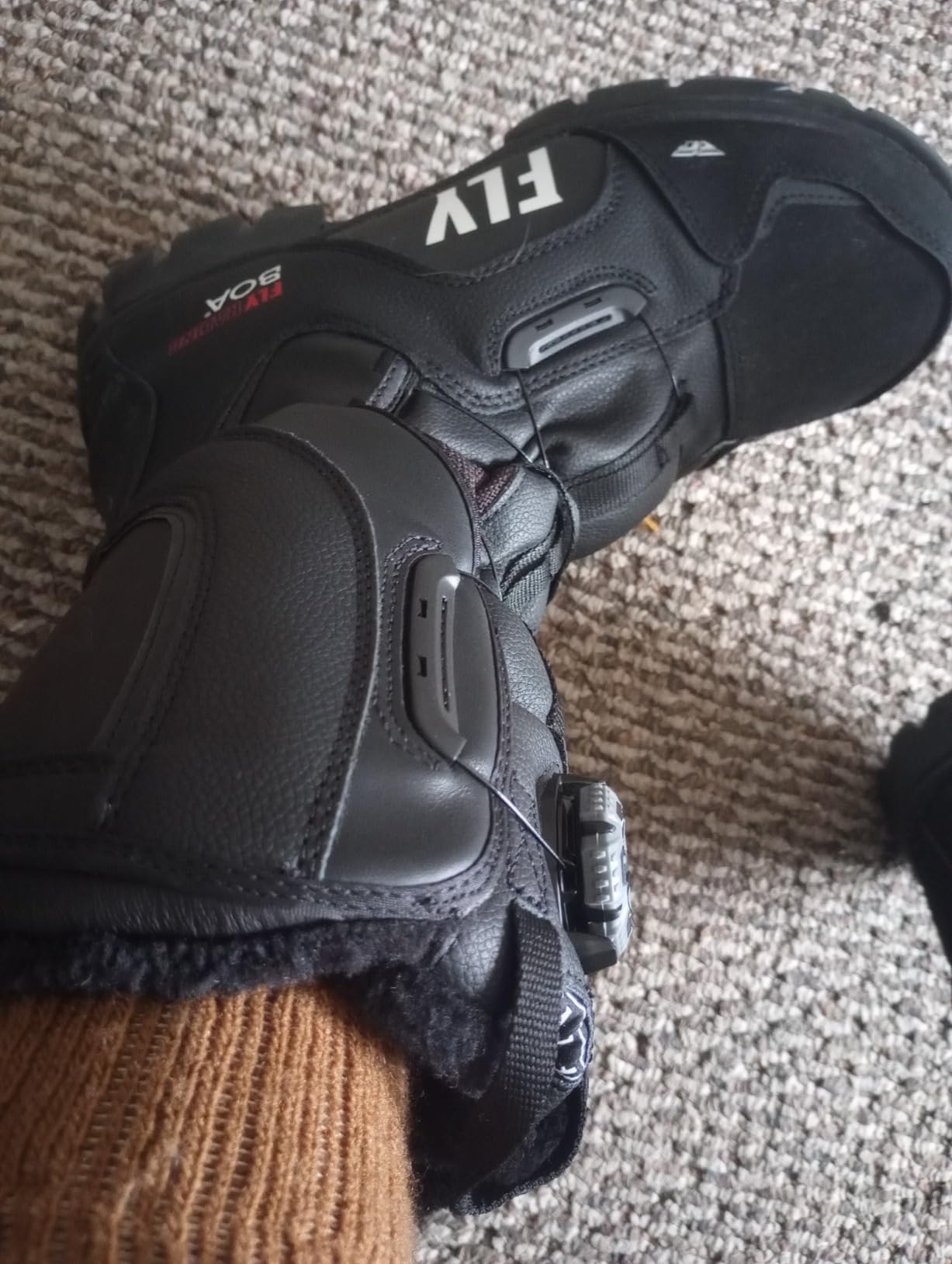 Fly Racing Marker BOA Snow Boot (Black/Grey, 11) customer photo 2
