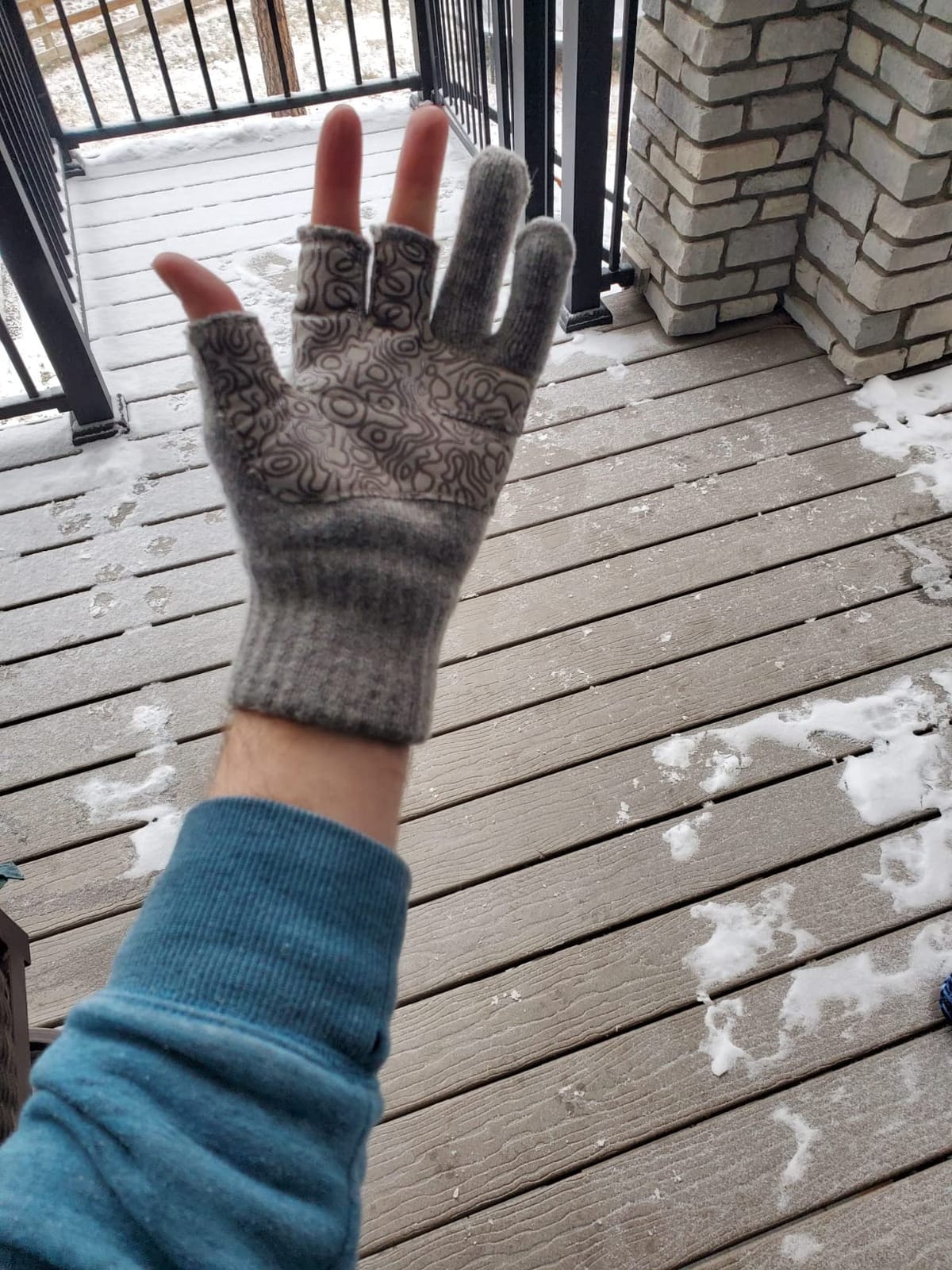 Palmyth Wool Fishing Gloves 3-Cut Fingerless for Men and Women Cold Weather | Warm Wool, Anti-Slip Palm Grip for Winter Fly Fishing, Ice Fishing, Photography and Hunting customer photo 1
