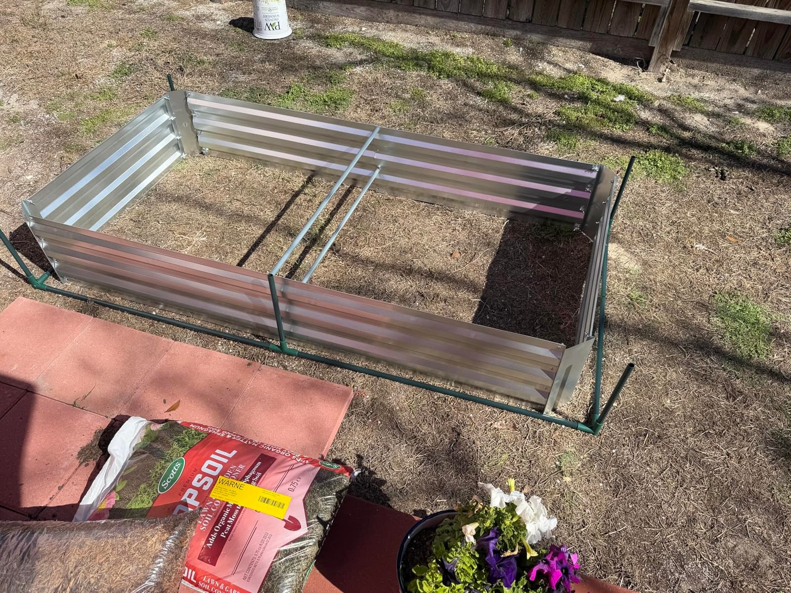 Quictent Raised Garden Bed with Cover Galvanized Planter Box 6x3x1ft customer photo 2