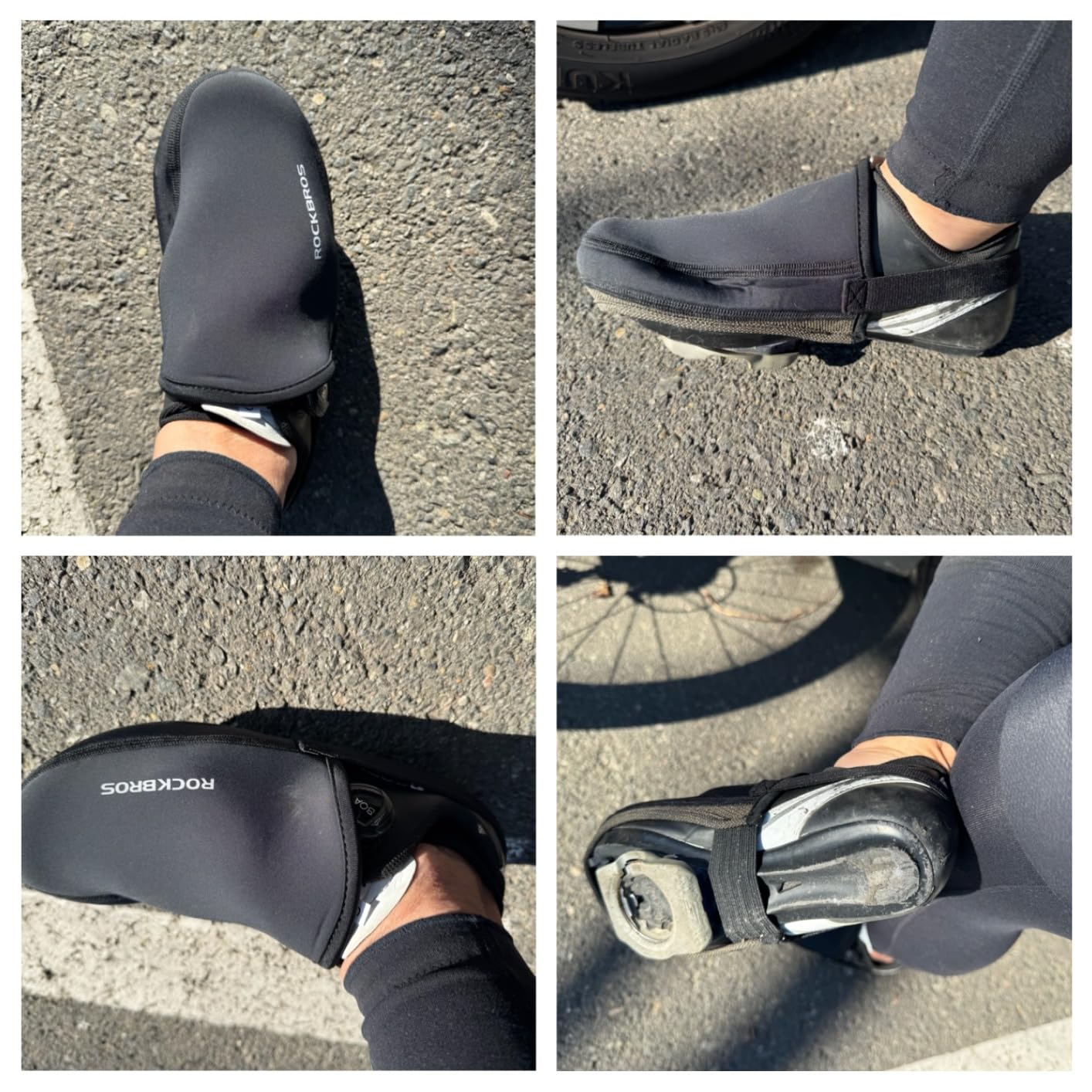 ROCKBROS Cycling Shoe Toe Covers for Men Women Winter | Cold Weather, Bike Overshoes, Thermal, Bicycle Toe Protector, Kevlar customer photo 1