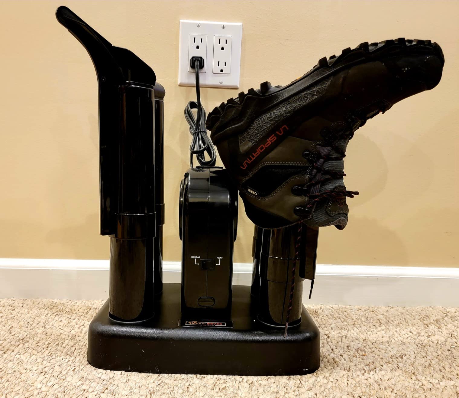 PEET Advantage Plus 2-Pair Electric Boot & Shoe Dryer with Fan & Heat, Dries 2 Pairs in 1-4 Hours, Fan-Assisted Heated or No-Heat, Built-In Timer, Neutralizes Odors, For Ski, Work & Hunting Boots customer photo 1
