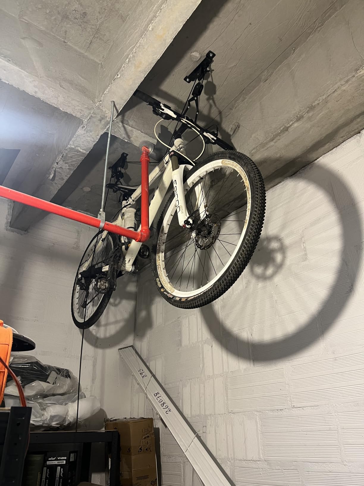 Wallmaster Ceiling Bike Hanger, Bicycle Lift Hoist Pulley System for Garage customer photo 2