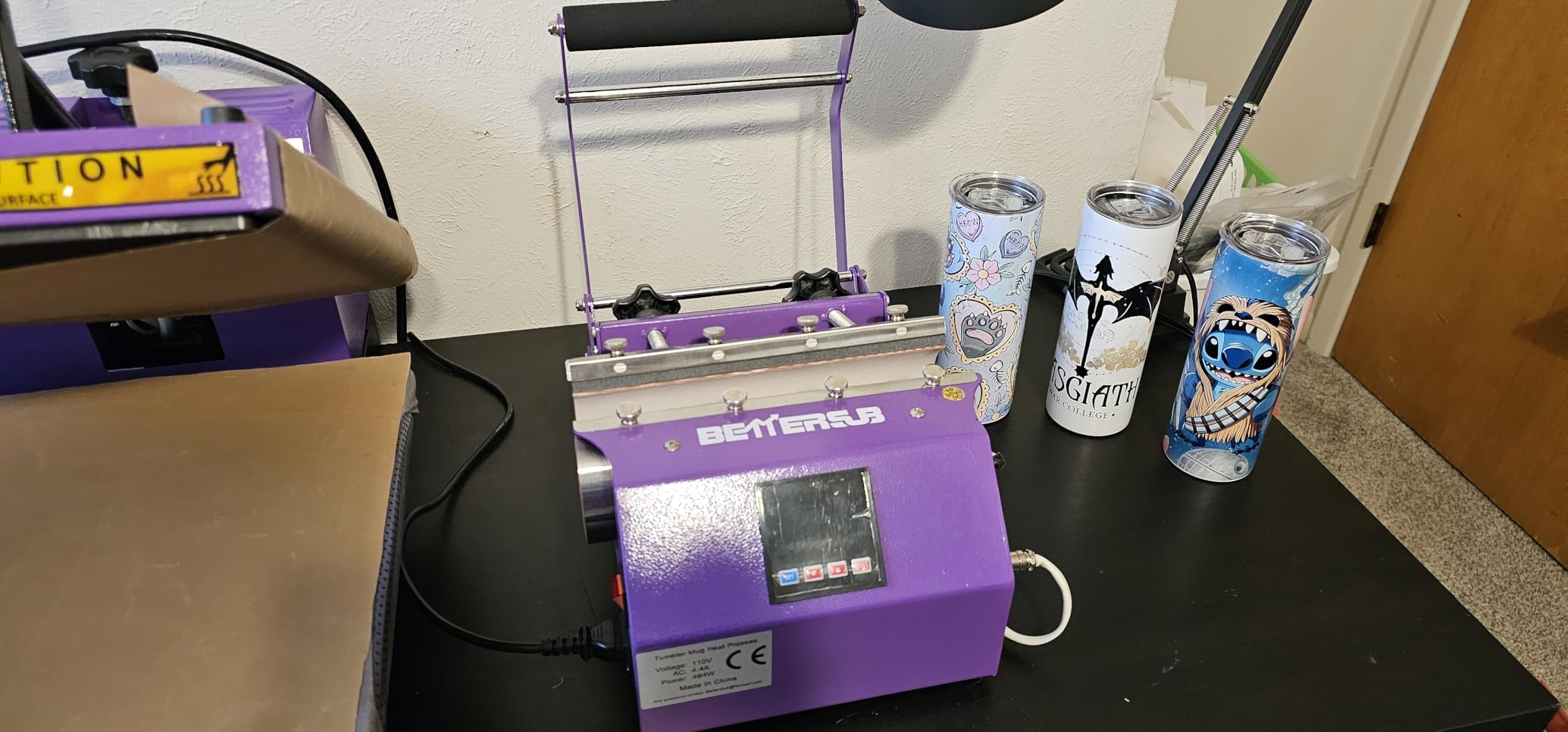 BetterSub Tumbler Heat Press Machine for 30 OZ 20 OZ 16 OZ Straight Skinny Tumblers - 2 x 11OZ/15OZ Mug Sublimation Print Heat Transfer at One Time customer photo 1