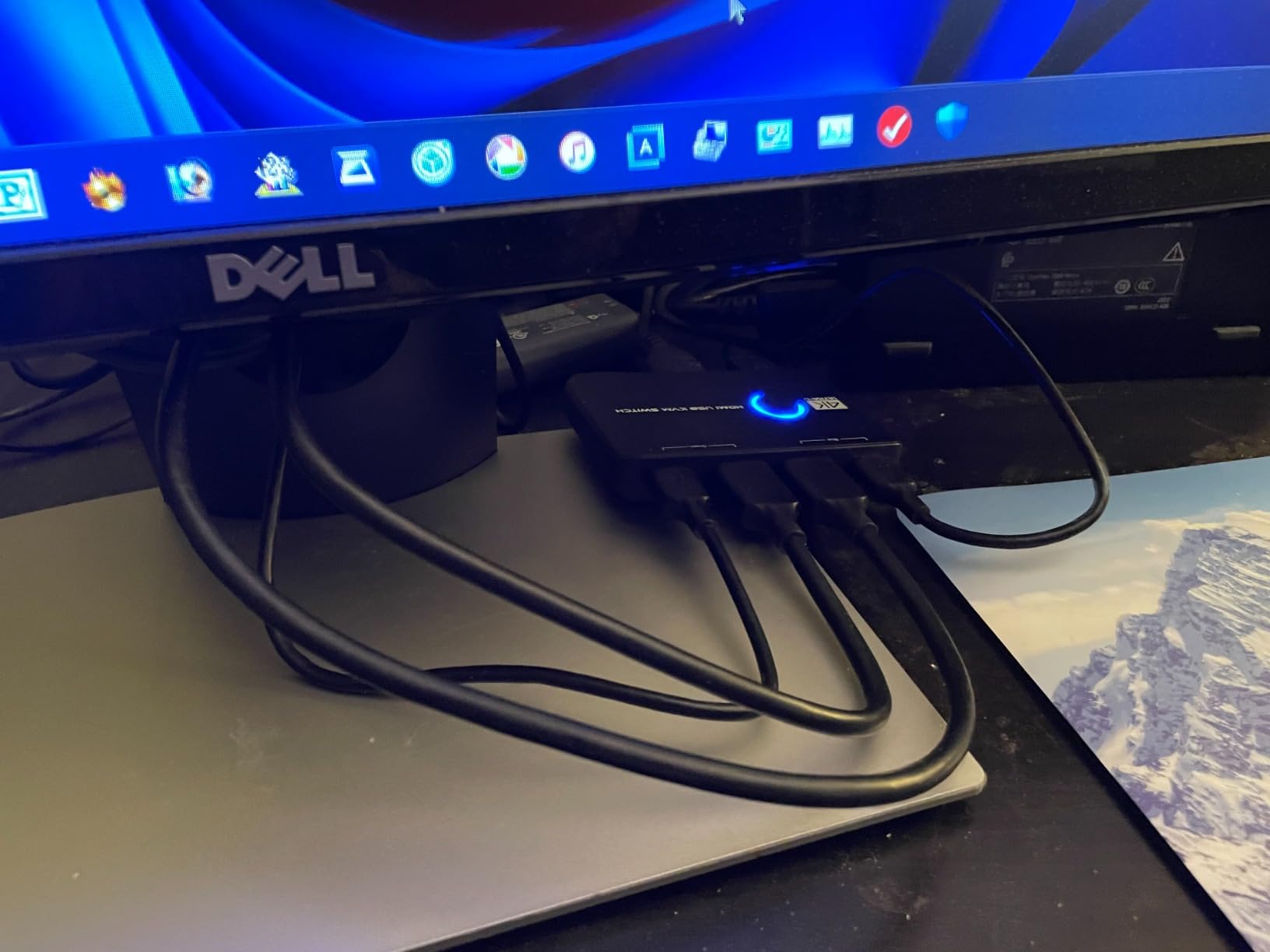 4K KVM Switch HDMI 2 Port Box, USB HDMI KVM Switches for 2 Computers Share Keyboard Mouse Printer and one HD Monitor, Support UHD 4K@60Hz, with 2 USB Cables and 2 HDMI Cables customer photo 1