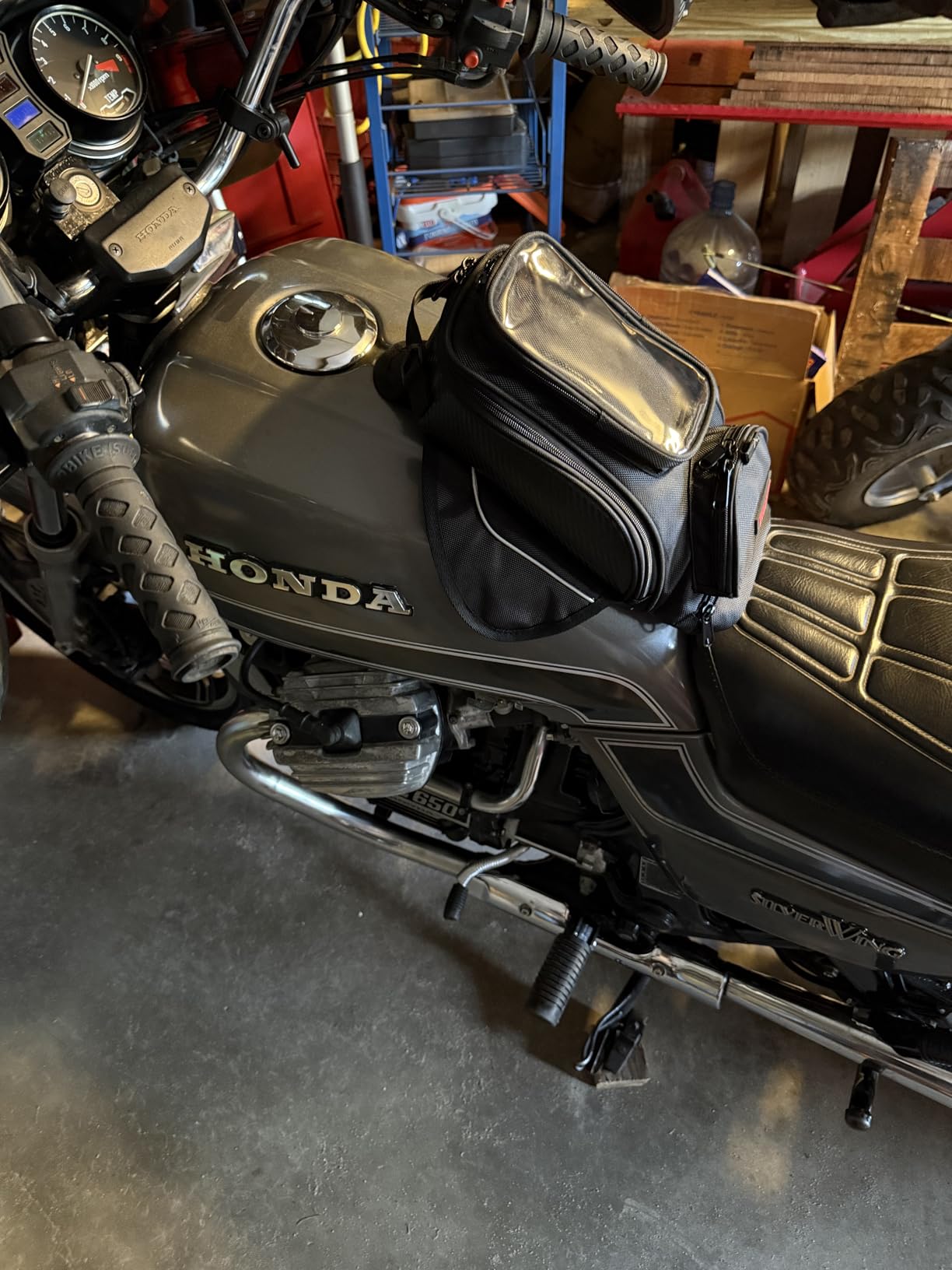 Dracarys Motorcycle Tank Bag - Oxford Saddle Black Motorbike Bag - Strong Magnetic Bag for Honda Yamaha Suzuki Kawasaki Harley customer photo 2