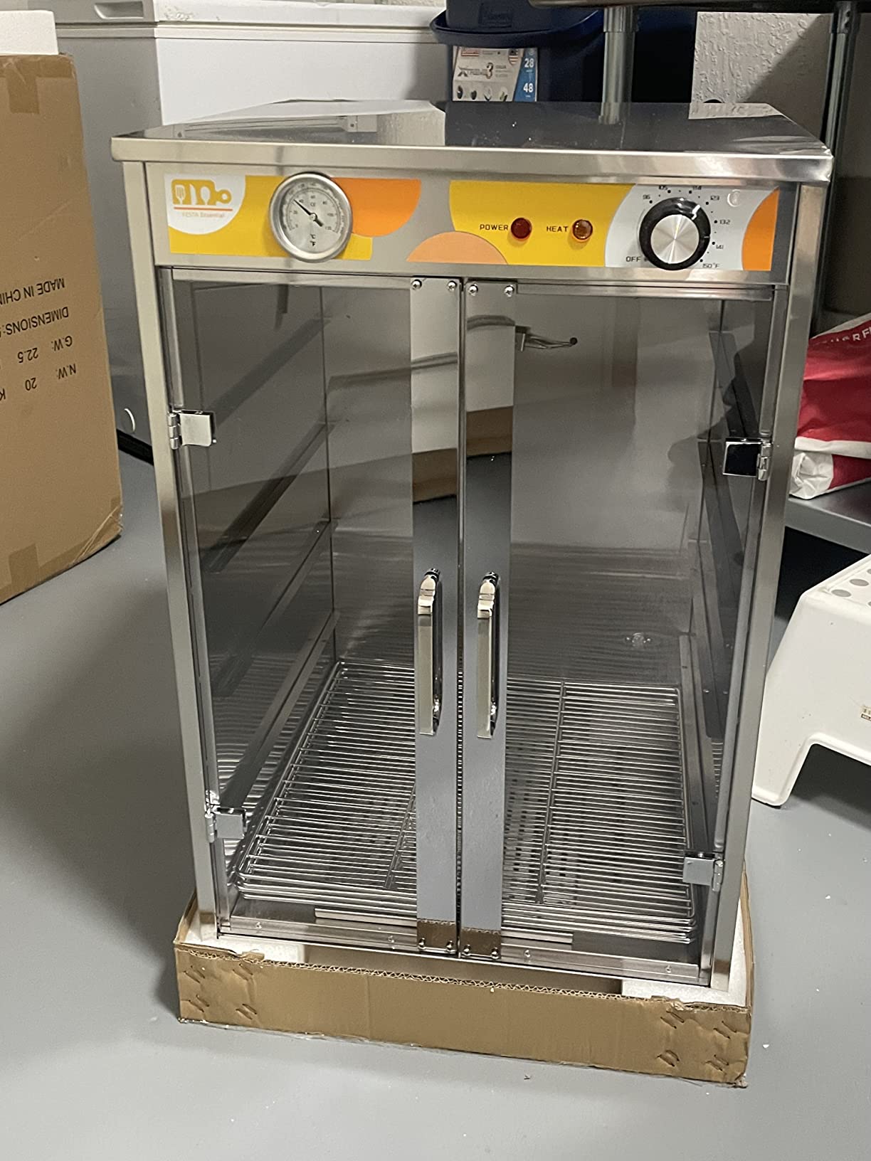 5-Shelf Electric Catering Hot Box Food Warmer Accommodating up to (10) 15