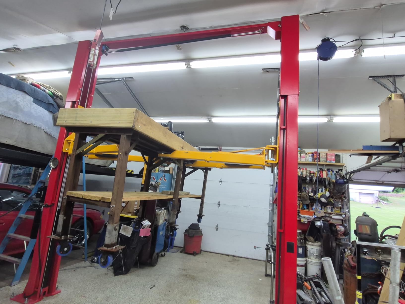 KATOOL 1100lbs 2 Post Car Lift Truck Clear Floor Hoist Manual Safety Releases on Both Sides Repair Tools for Shop and Home Garage customer photo 1