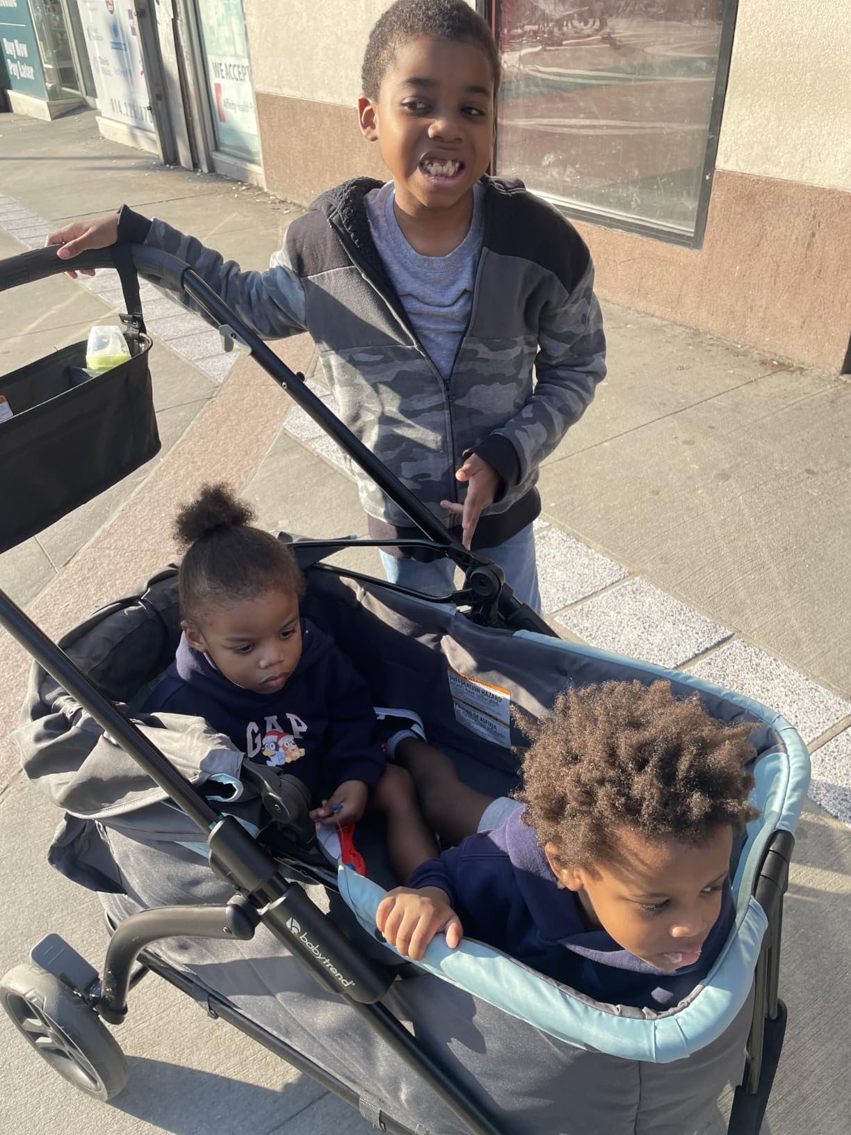 Baby Trend Expedition/Tour LTE 2-in-1 Stroller Wagon, Desert Blue customer photo 1