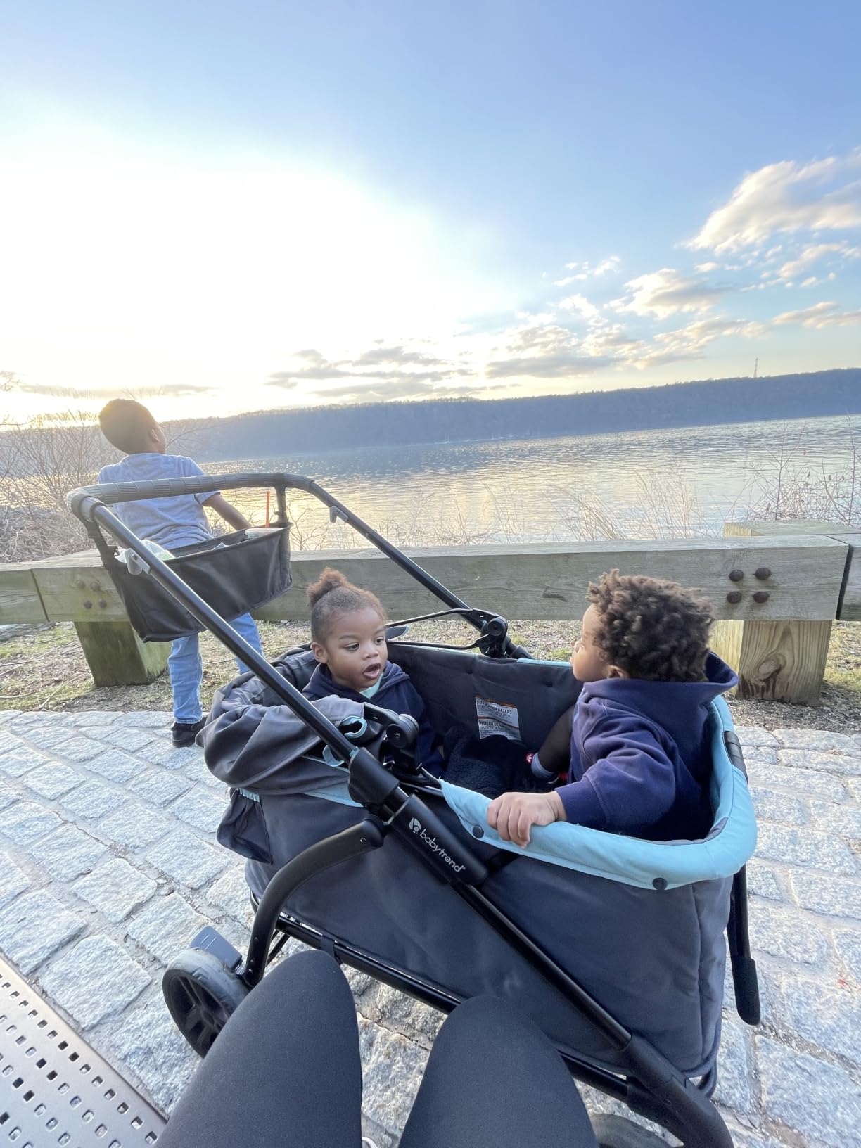 Baby Trend Expedition/Tour LTE 2-in-1 Stroller Wagon, Desert Blue customer photo 2
