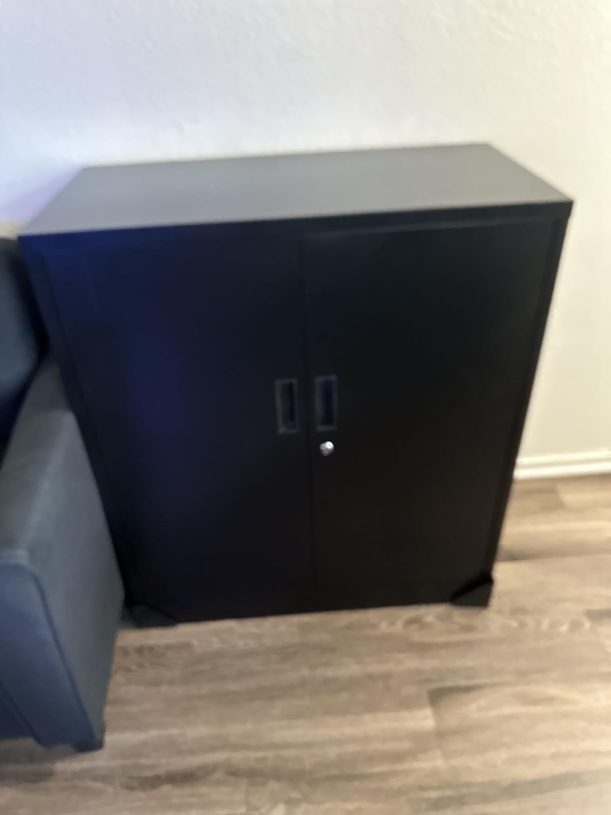 CJF Metal Storage Cabinet, Locking Cabinet with Adjustable Shelf and 2 Drawers, Metal Cabinets for Office, Home, Garage 36