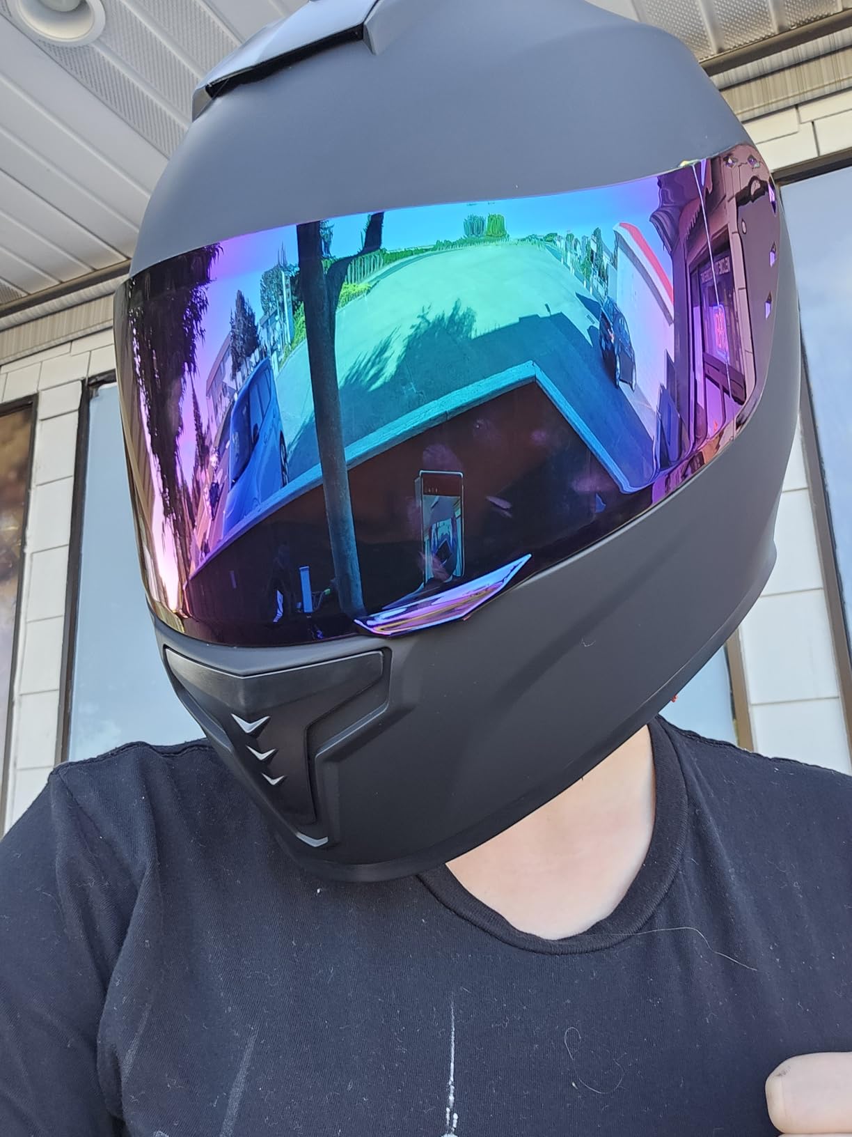 Full Face Motorcycle Helmet DOT Approved Model MD-813 with Tinted Visor customer photo 1