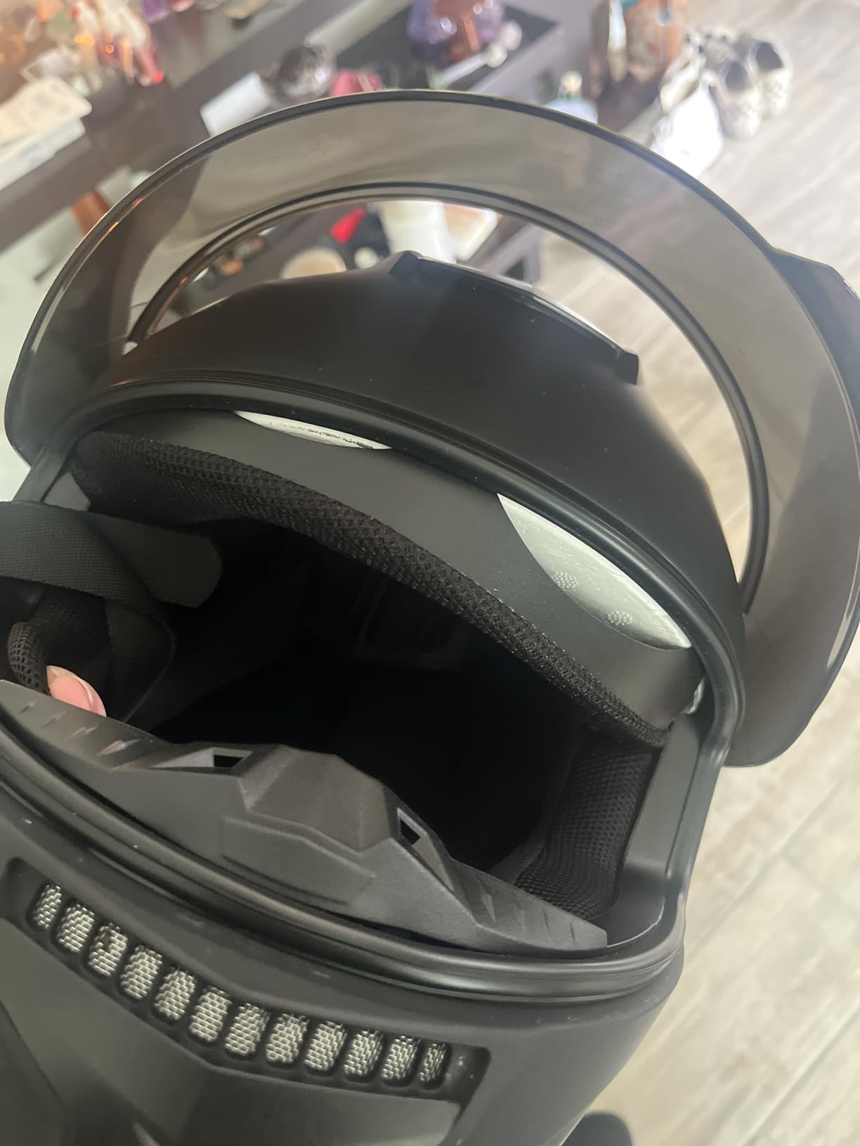 Full Face Motorcycle Helmet DOT Approved Model MD-813 with Tinted Visor customer photo 2