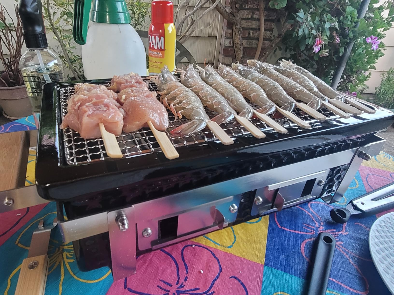 ONLYFIRE GRILLS Charcoal BBQ Hibachi Grill with Grid Lifter, GS306 customer photo 1